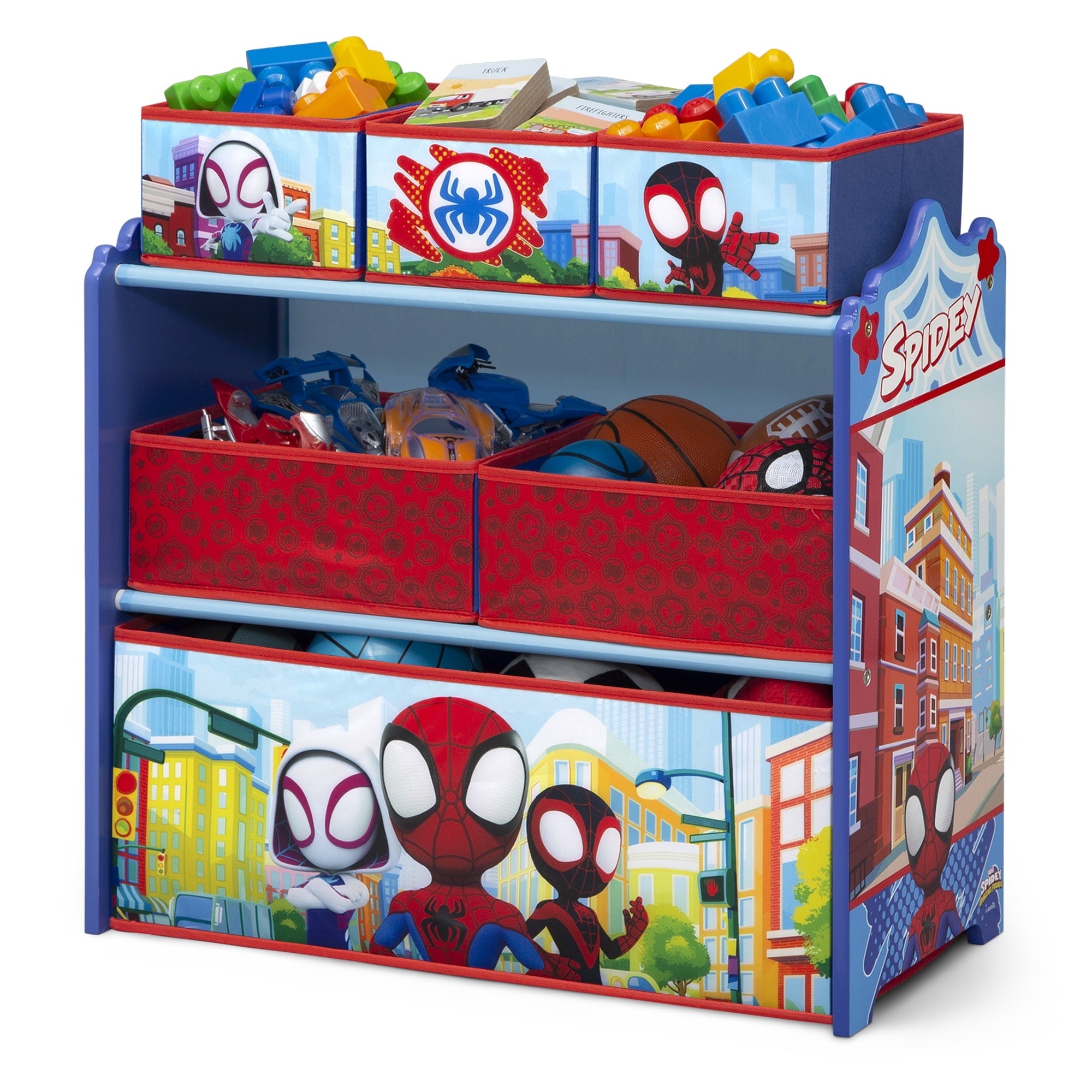 Design and Store 6 Bin Toy Storage Organizer by
