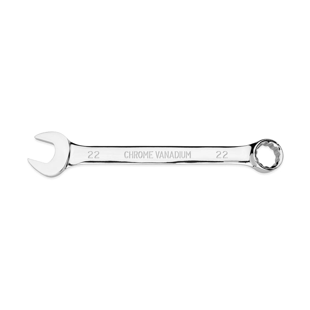 15-Piece Metric Combination Wrench Set with Tool Pouch, Chrome Finish, Sizes 8-22mm - Image 4