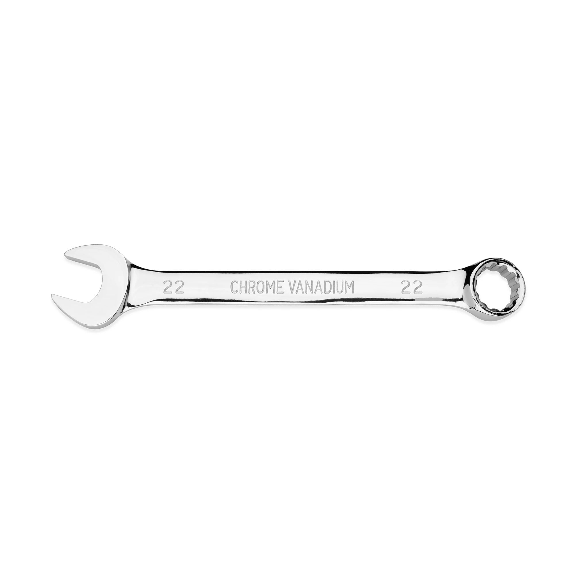 15-Piece Metric Combination Wrench Set with Tool Pouch, Chrome Finish, Sizes 8-22mm - Image 4