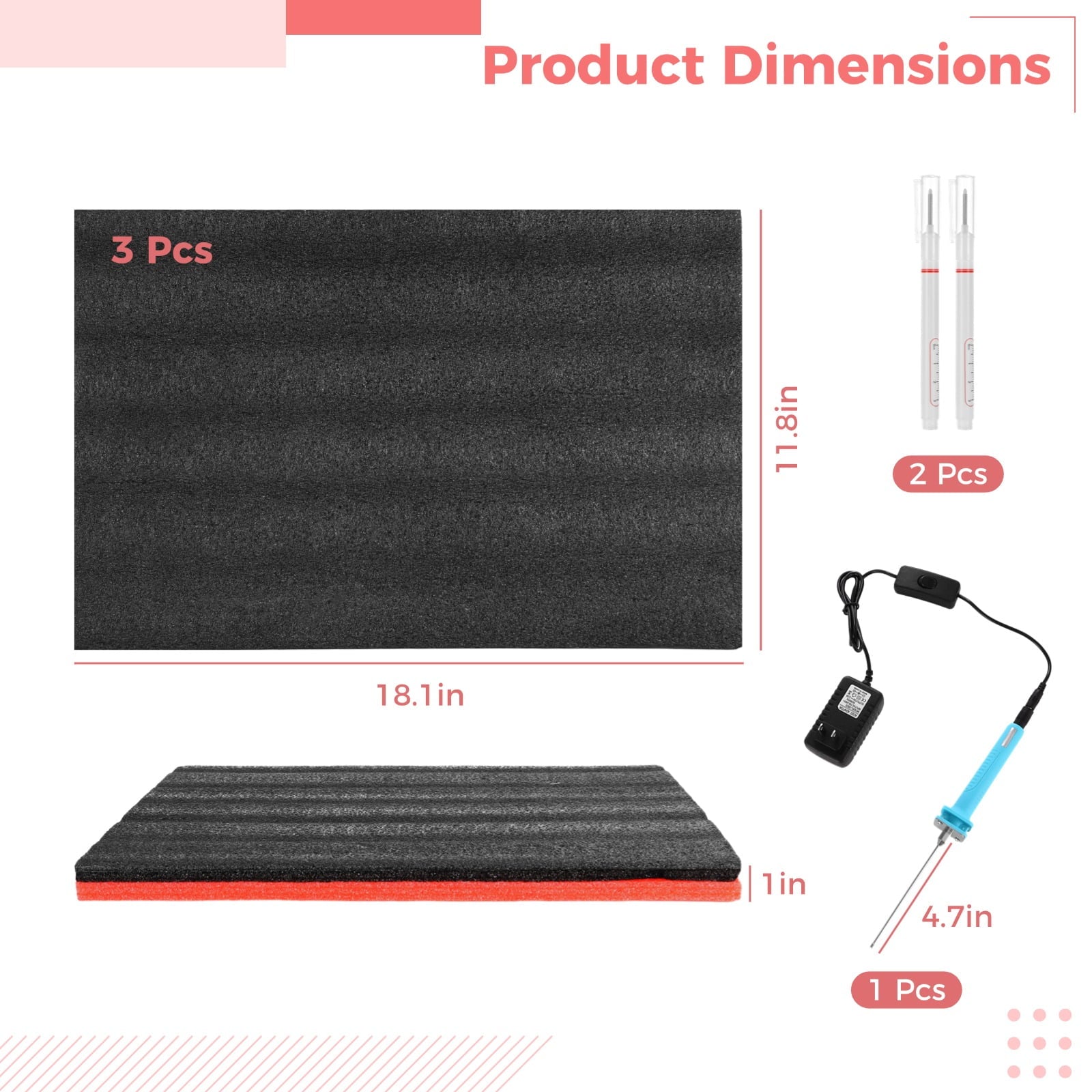 Sets,Including 3 Liners,1 Cutter, and 2 Marker Pens,Adjustable Organizers,Non-Slip Liner Mats for Storage - Image 5