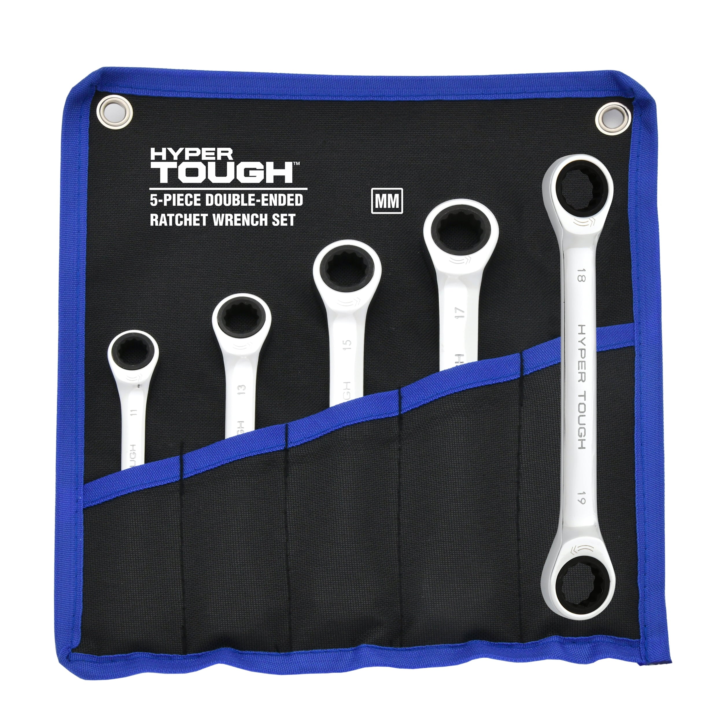 5-Piece Metric Double End Ratchet Wrench Tool Set, Hand Tools - Image 2