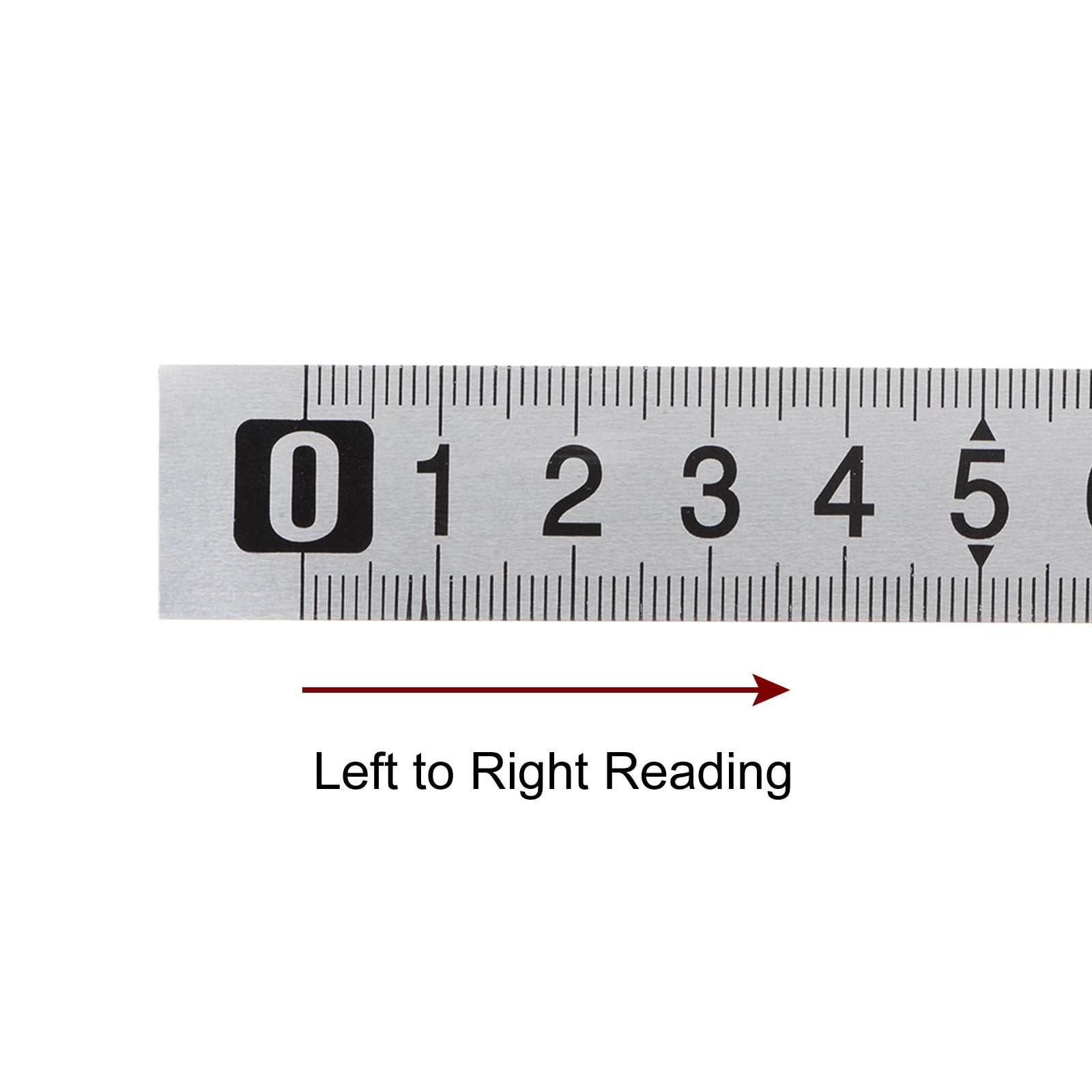 Self-Adhesive Measuring Tape 400cm Stainless Steel Metric Left to Right Read Widened - Image 3