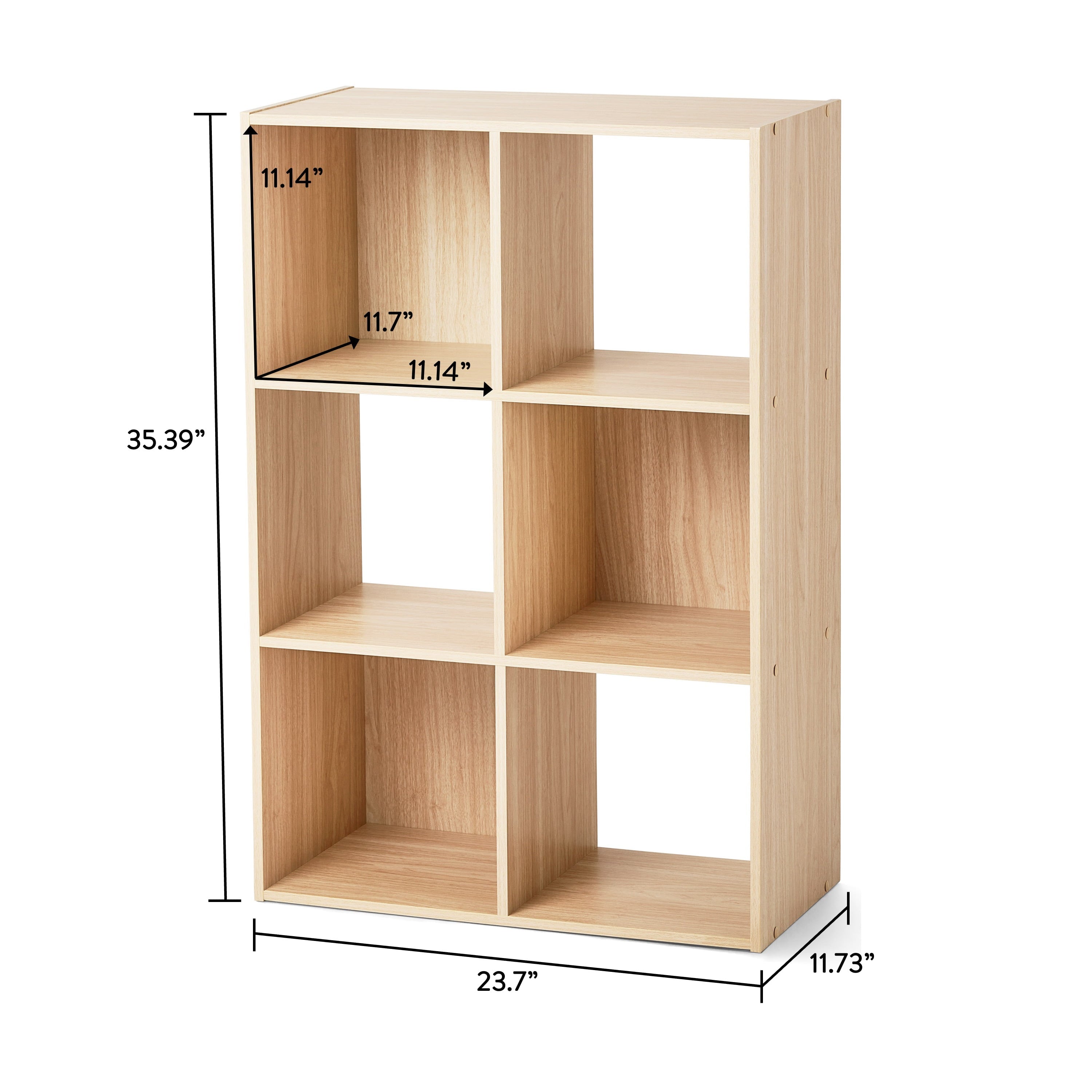 6 Cube Storage Organizer, White Portable for Home