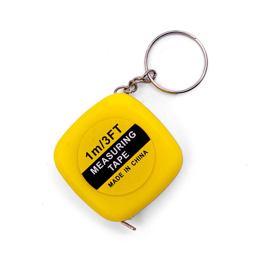 Tape 1m for Body Measurement Portable Small Auto Retractable Shell Flexible Keyring - Image 4