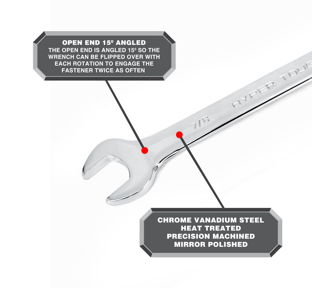 11-Piece SAE Combination Wrench Tool Set, Hand Tools - Image 6