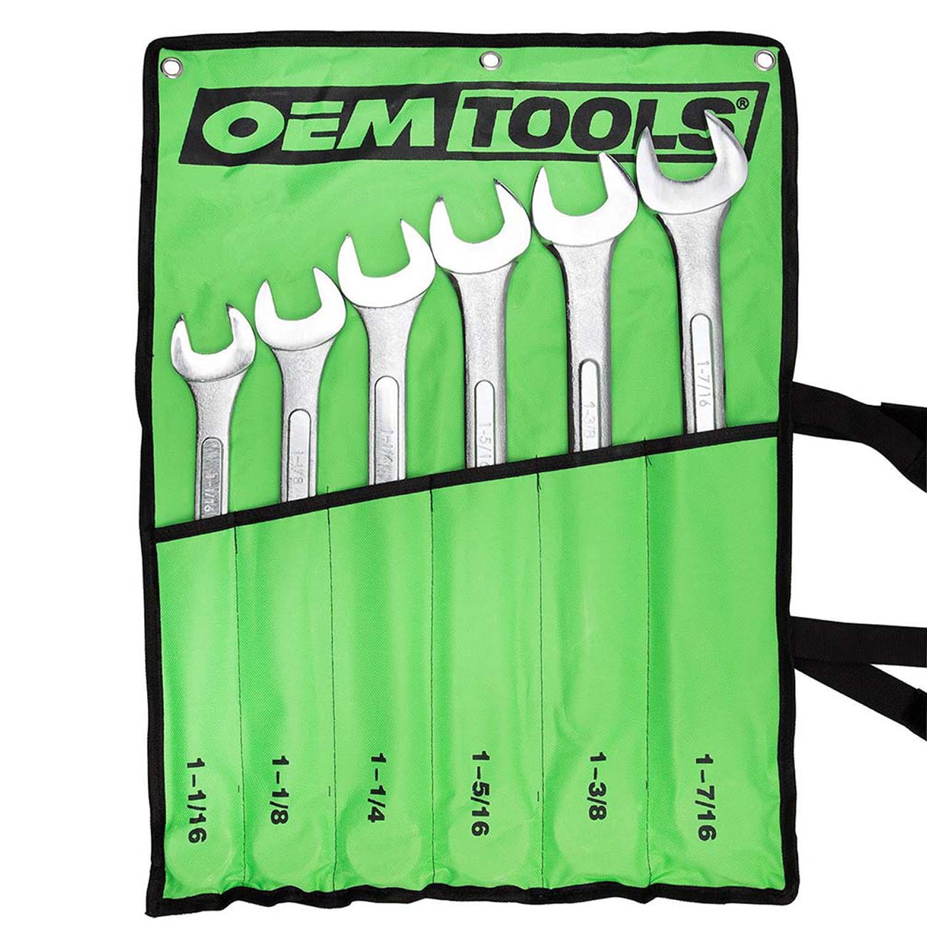 OEMTools 6 Piece SAE Jumbo Combination Wrench Set (1-1/16"  1-7/16") - Image 2