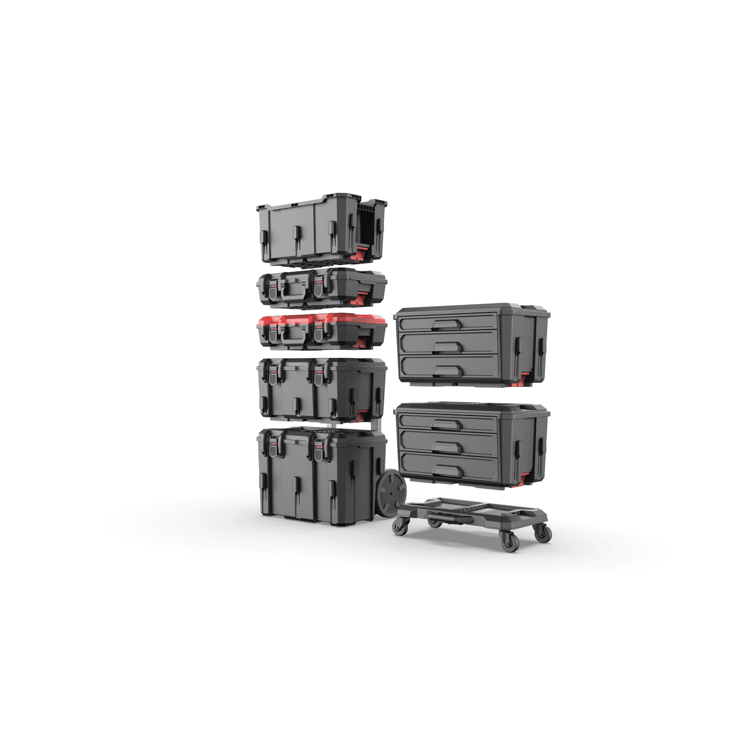 Hyper Tough Hyper Stack Middle Tool Storage Chest  Heavy-Duty, Stackable Organizer - Image 5