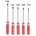 5Pcs Screwdriver Set Magnetic Tip Bit Driver 75mm Handle For Repairing Household Manual Tools