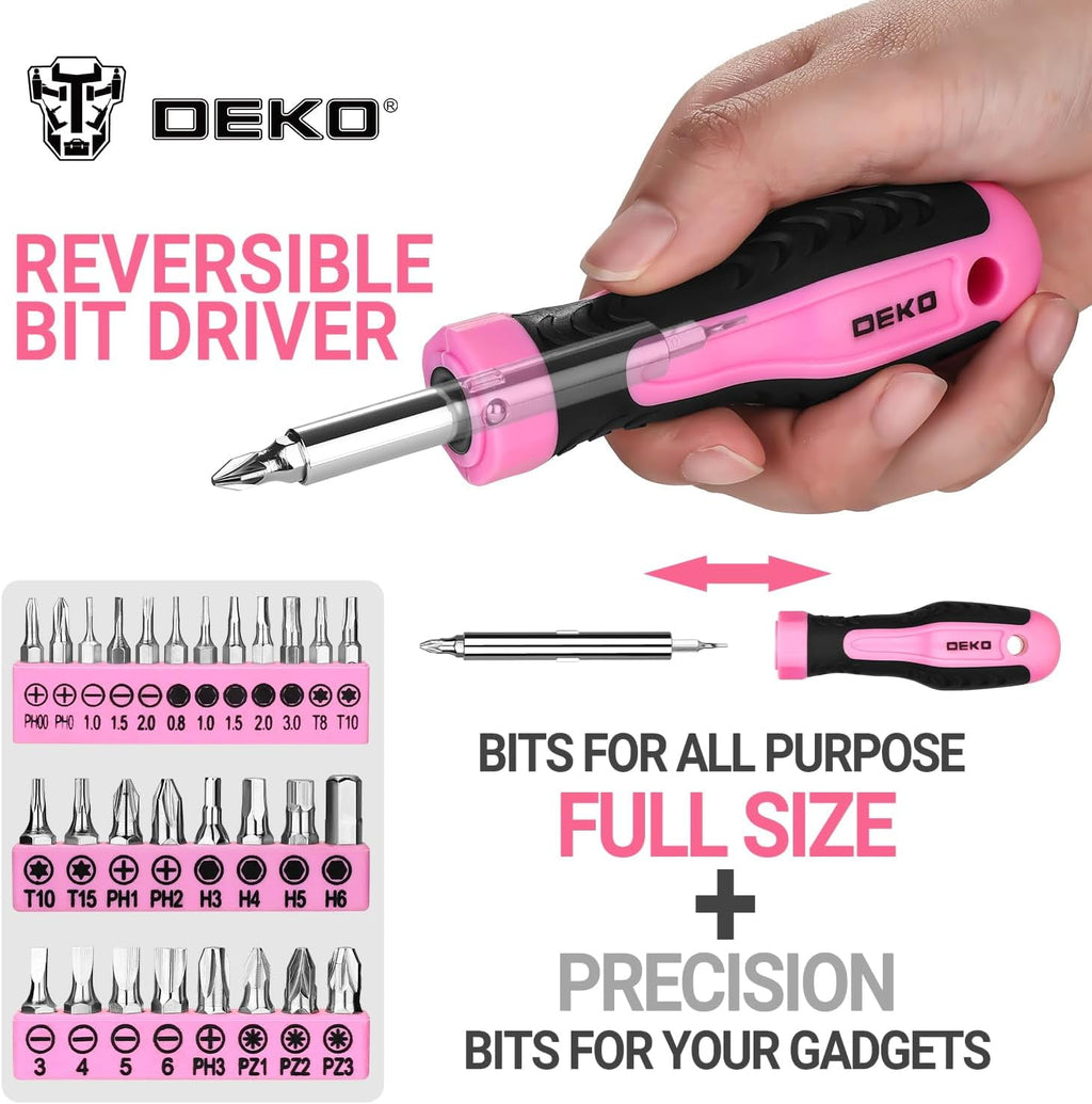 Set for Women: Pink Set for Home Repair, Womens Kit for All Purpose 42 Piece - Image 3