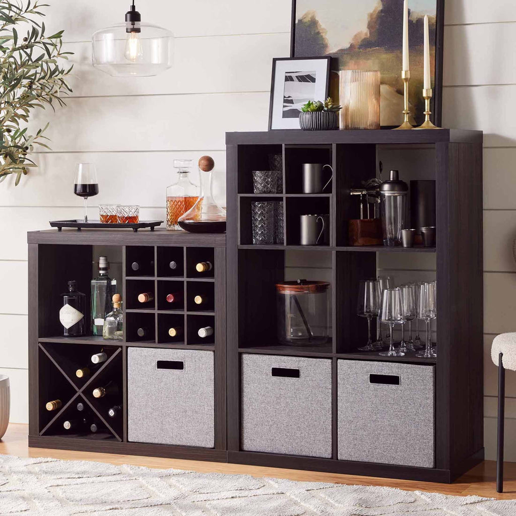 Better Homes &amp; Gardens 4 Cube Storage Organizer, White Texture