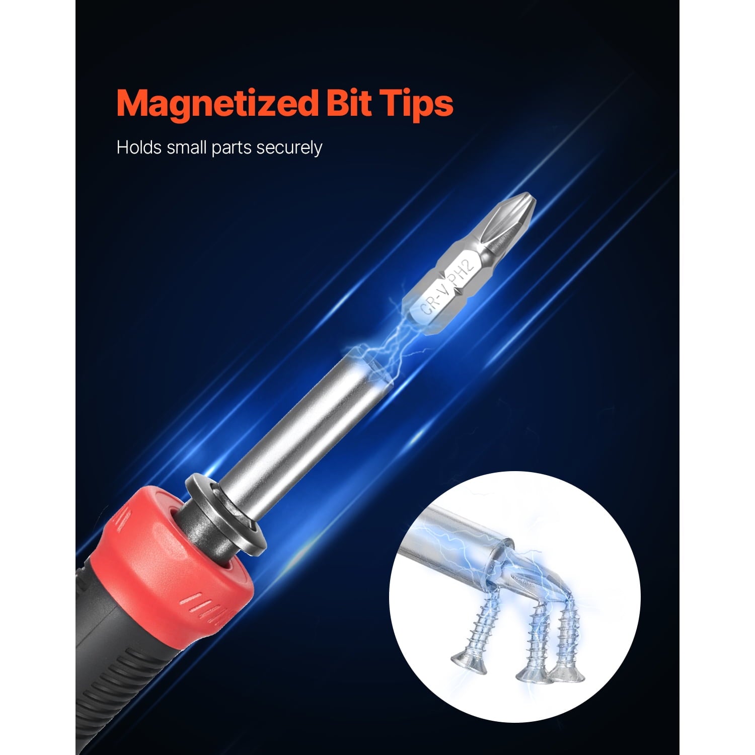 13-in-1 Magnetic Screwdriver Set with Multi Bits, Includes Phillips, Flat Head, Torx, and Square Bits, Ideal for Repa... - Image 4