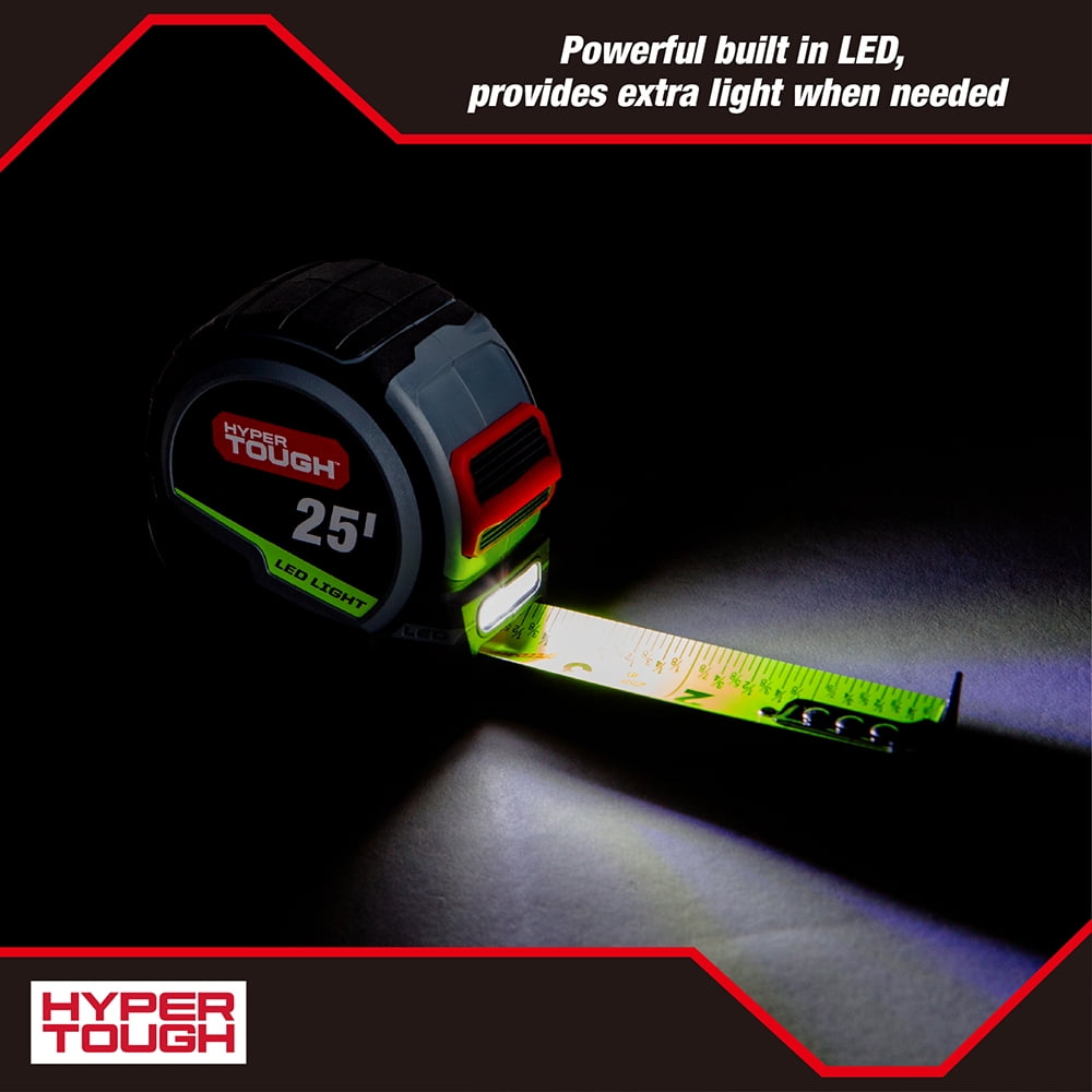 Hyper Tough 25ft. LED Tape Measure - Image 2