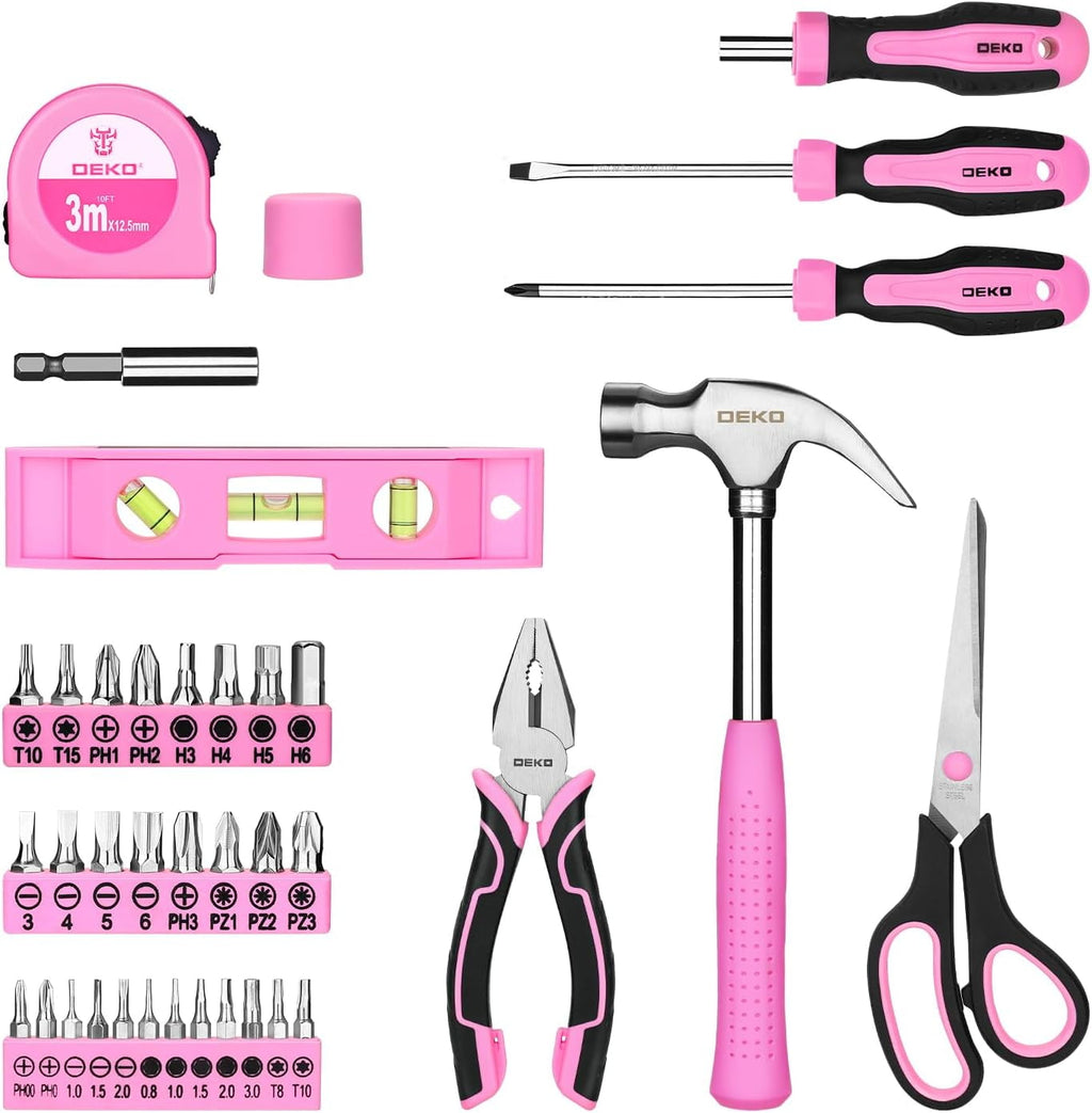 Set for Women: Pink Set for Home Repair, Womens Kit for All Purpose 42 Piece - Image 6