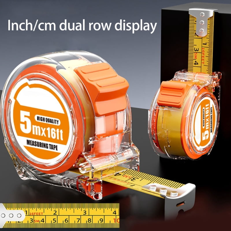 Transparent Tape Measure With Inch Metric Scale Stainless Steel Construction 300/500/750/1000cm Option - Image 6