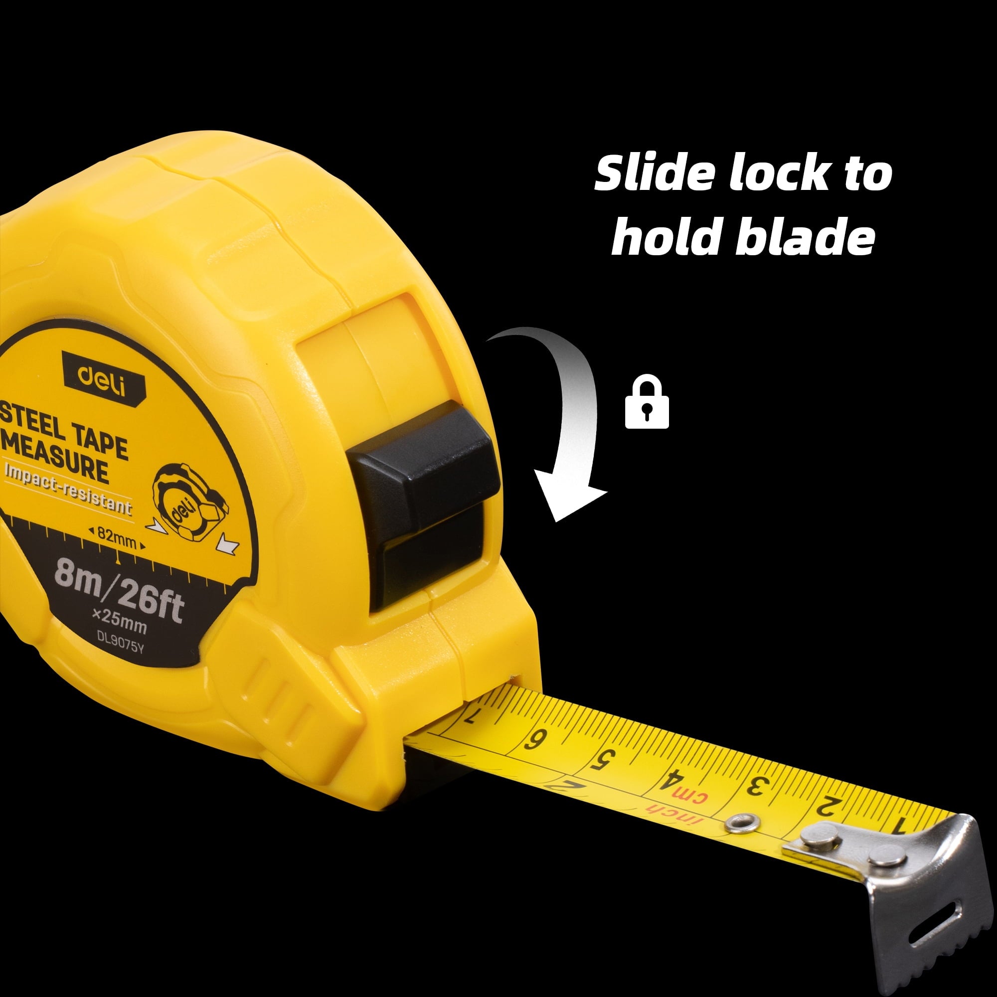 Measuring Tape Measure 25 Ft, Metric, Imperial Measurement Tape, Retractable, Self-Lock - Image 5