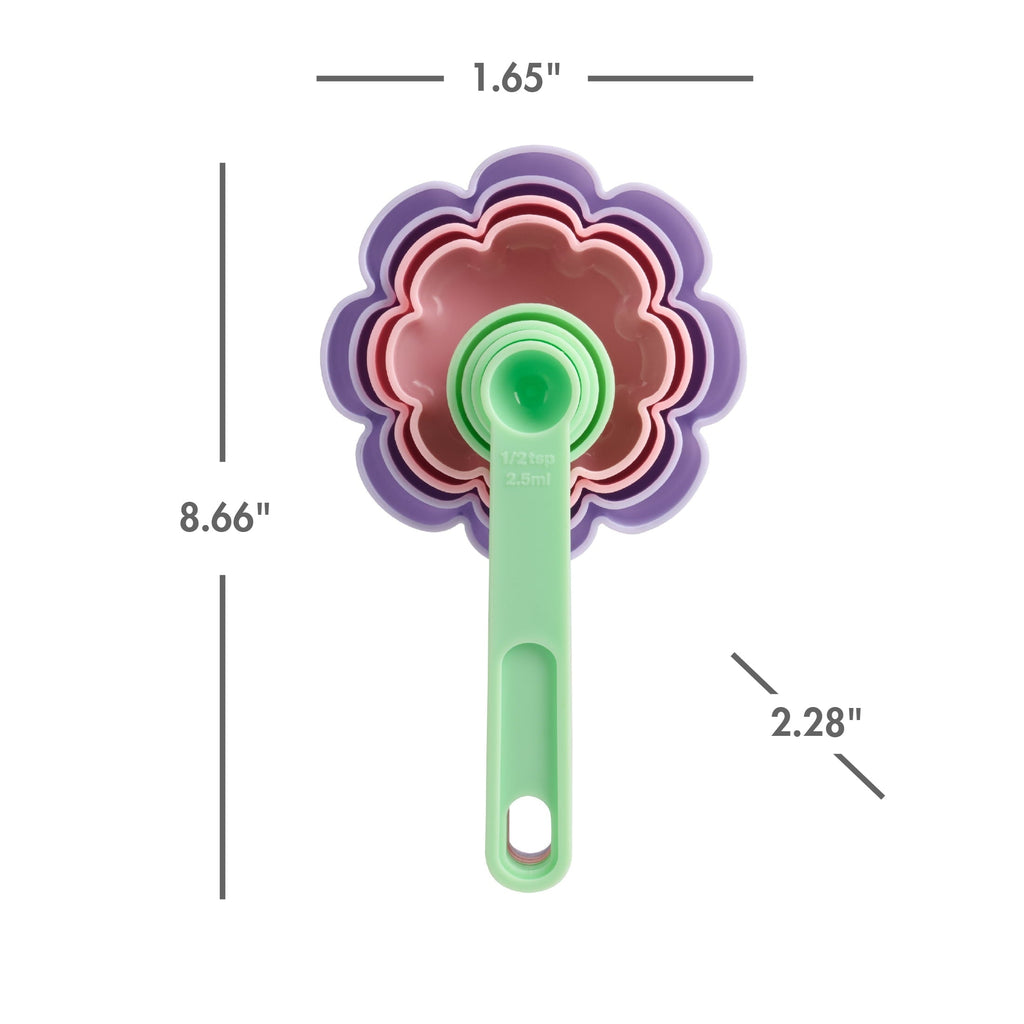 Way To Celebrate 10-Piece Baking Tool Set, Green, Pink, and Purple