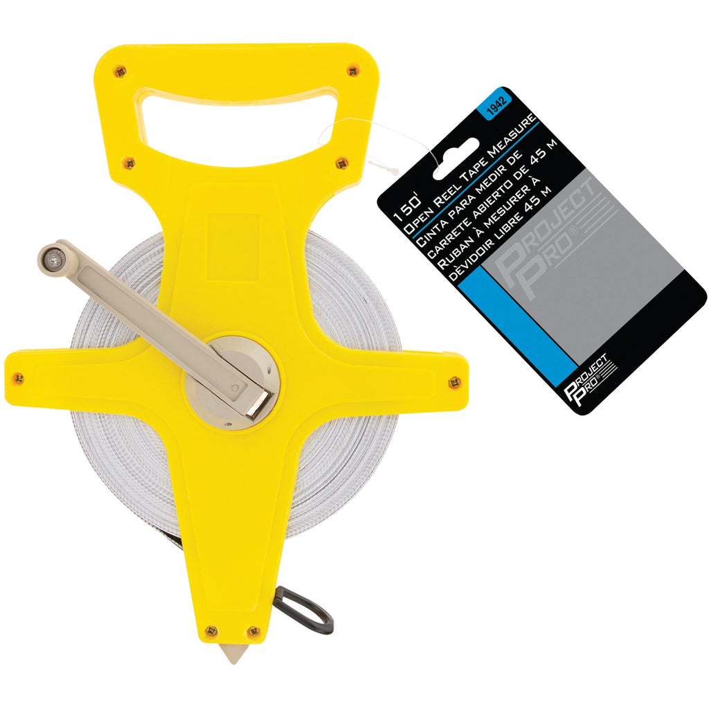 1942 150-Feet Open Reel Tape Measure, Yellow - Image 6