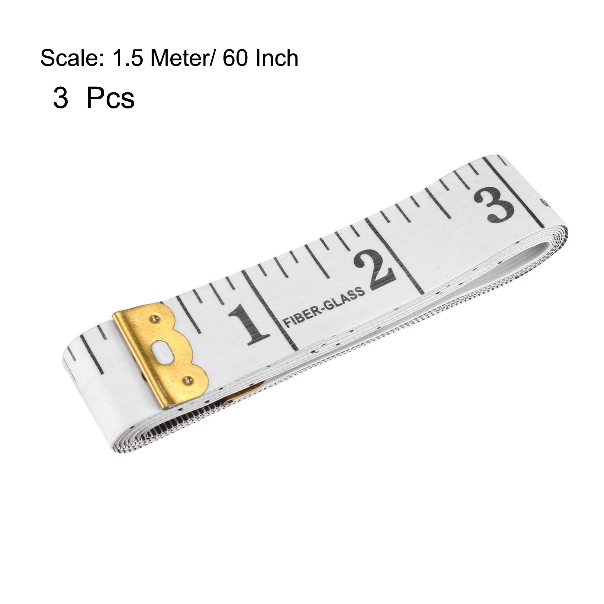 150cm Cloth Tape Measure 60" Metric Inch Measuring Tape 3 Pack - Image 2
