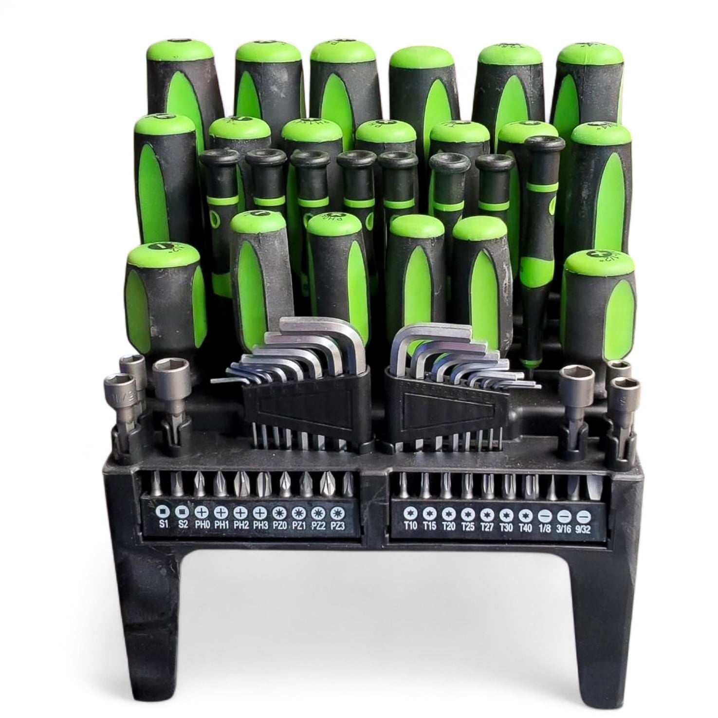 70-Piece Screwdriver Set with Comfort-Grip Handles, Magnetic Tips & Storage Rack Chrome Vanadium Tools for Home, DIY ... - Image 3
