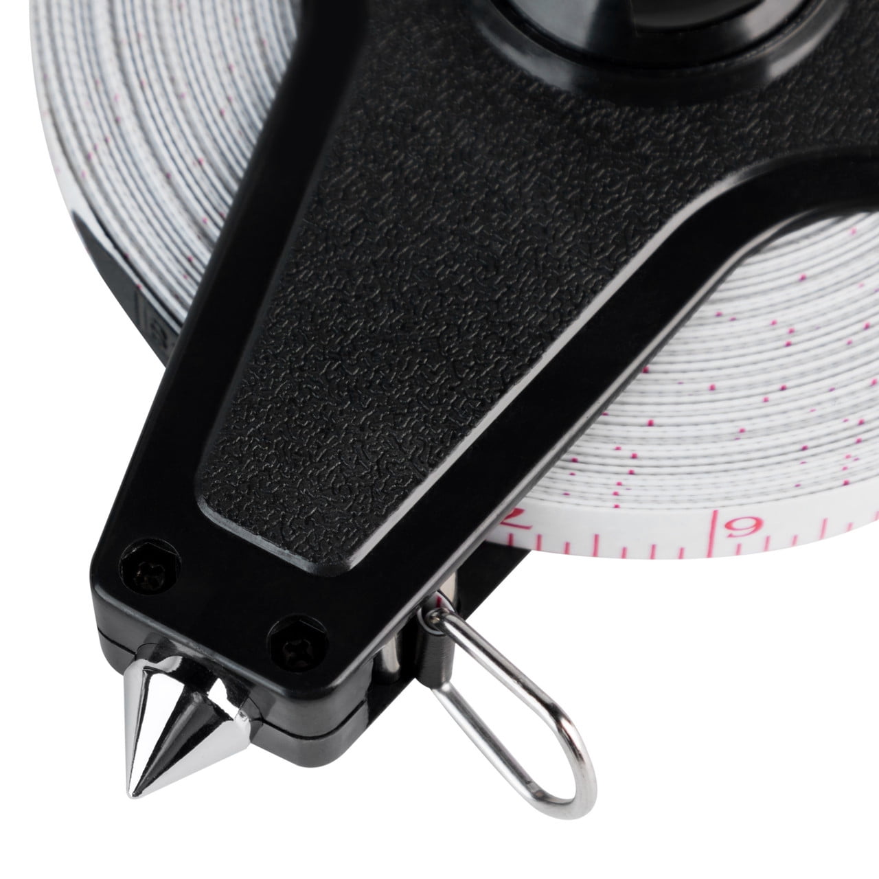 Champion Sports Closed Reel Measure Tape, 100 ft - Sturdy Measuring Tapes with Hand Crank for Track and Field, Long Jump, Landscaping - Dura - Image 4