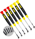 6Pcs Precision Screwdriver Set, Tool Kit with 6 Different Size Flathead and Philips Screwdrivers, watch,toy,electronics, jewelry, eyeglass r