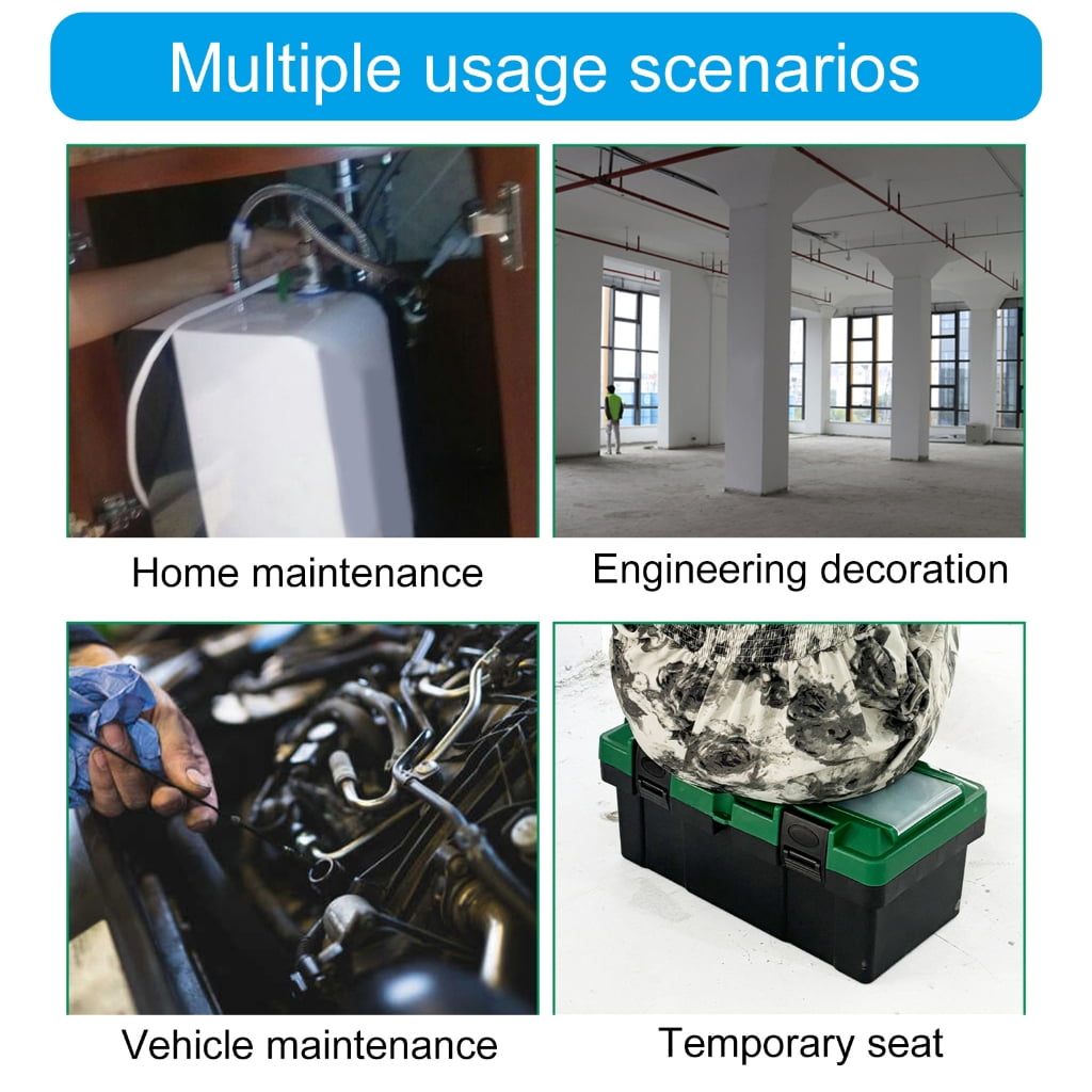 Iron Hardware Toolbox Thick Combination Suitcase Electrician Carpenter Maintenance Electric Drill Storage Box - Image 2