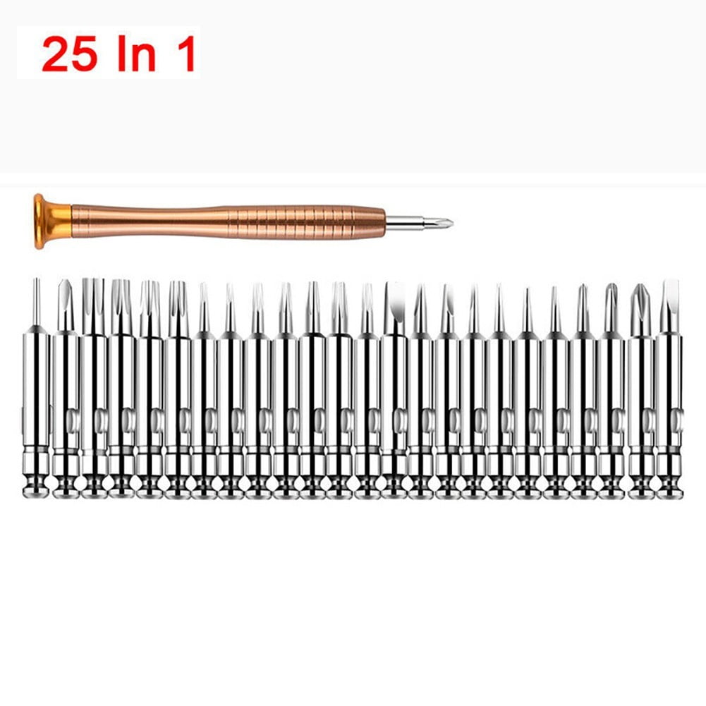 25 Multi Small Precision Hex Torx Star Mini Screwdriver Set Bits Repair Tool Kit - Image 2
