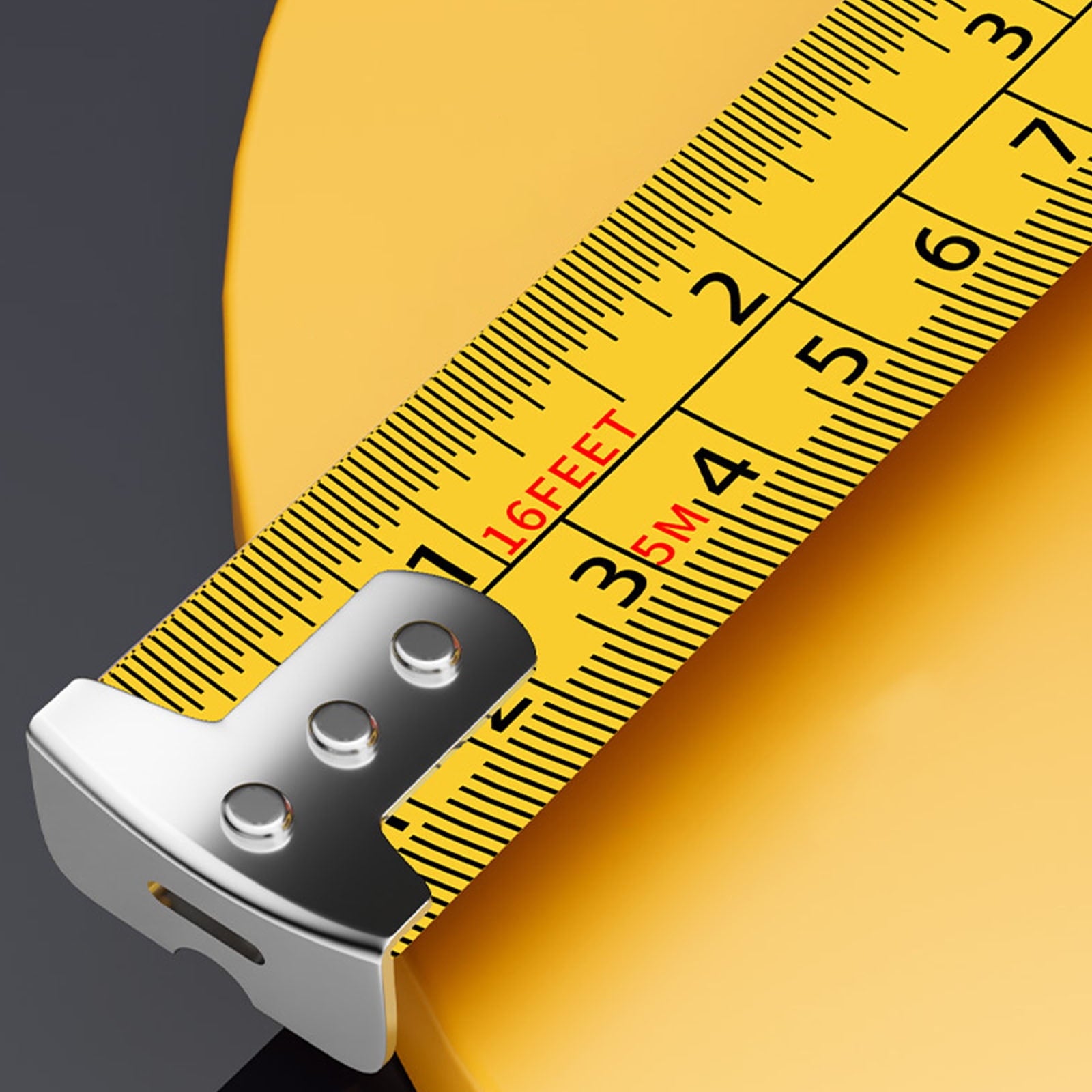 Stainless Steel Tape Measure With Clear Housing 300/500/750/1000cm Length Choices Inch Centimeter Double - Image 3