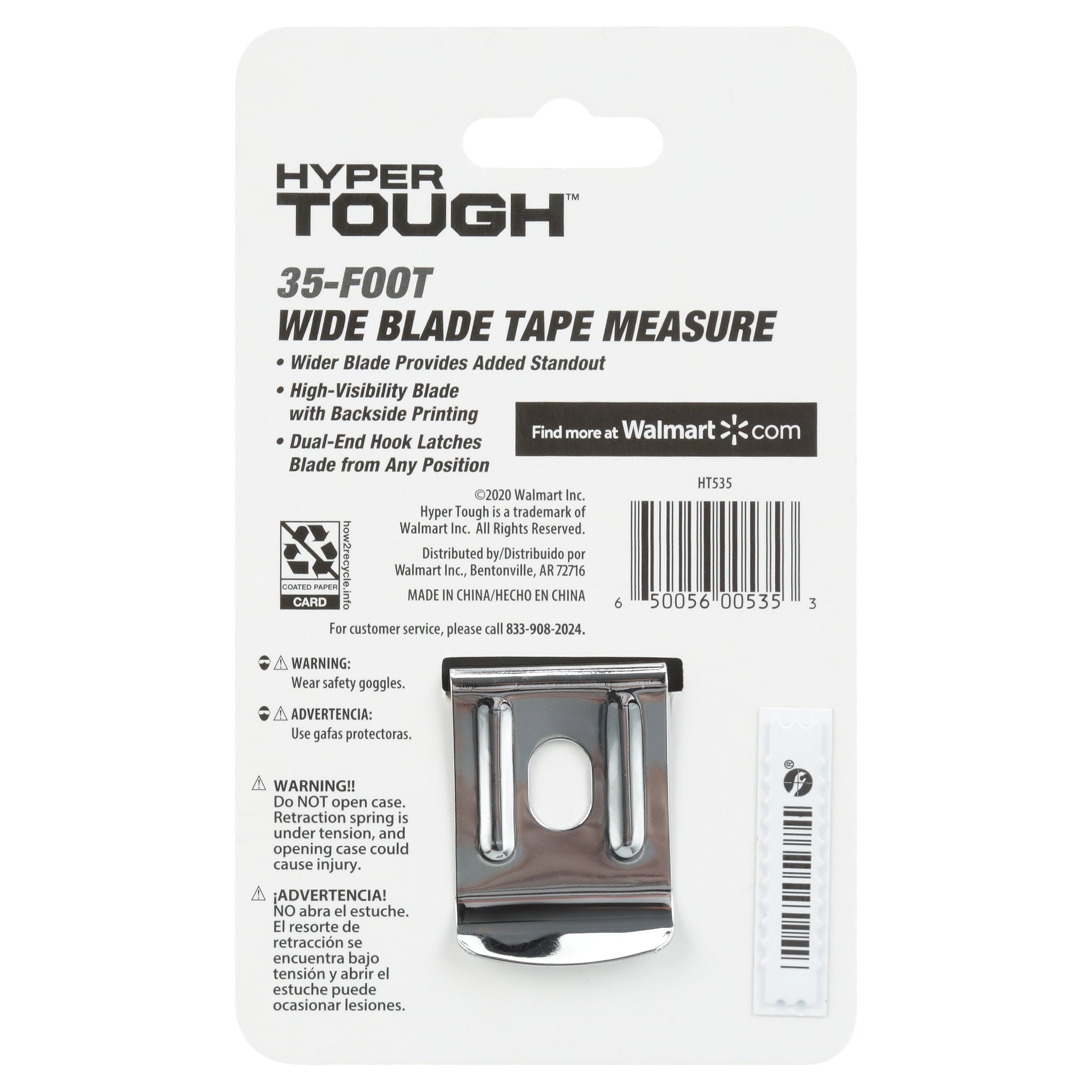 Hyper Tough 35ft. Wide Blade Steel Tape Measure - Image 6