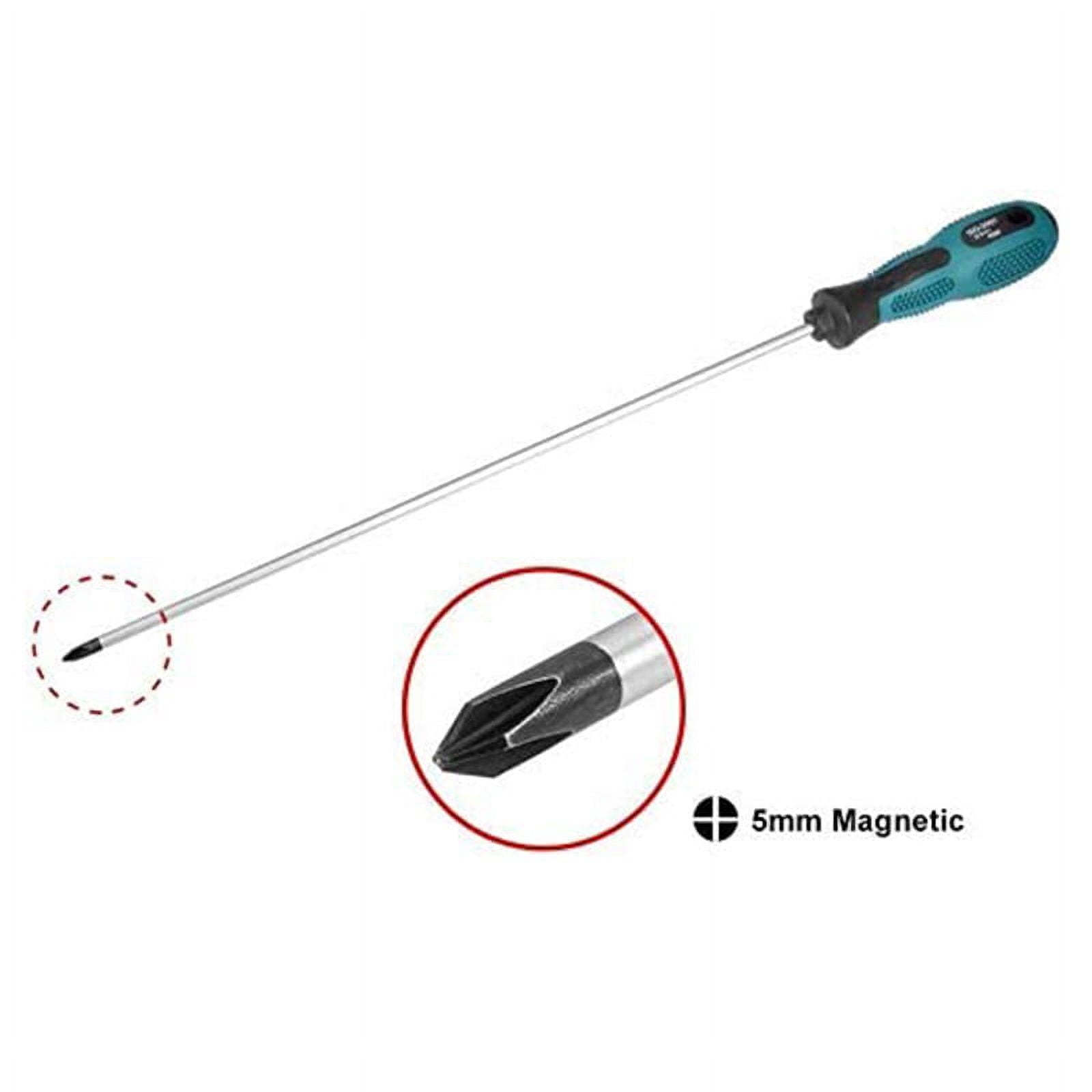 PENGGONG 2Pcs 12 Inch Long Slotted and Phillips Screwdriver Set Magnetic Screwdriver with Rubber Handle - Image 2
