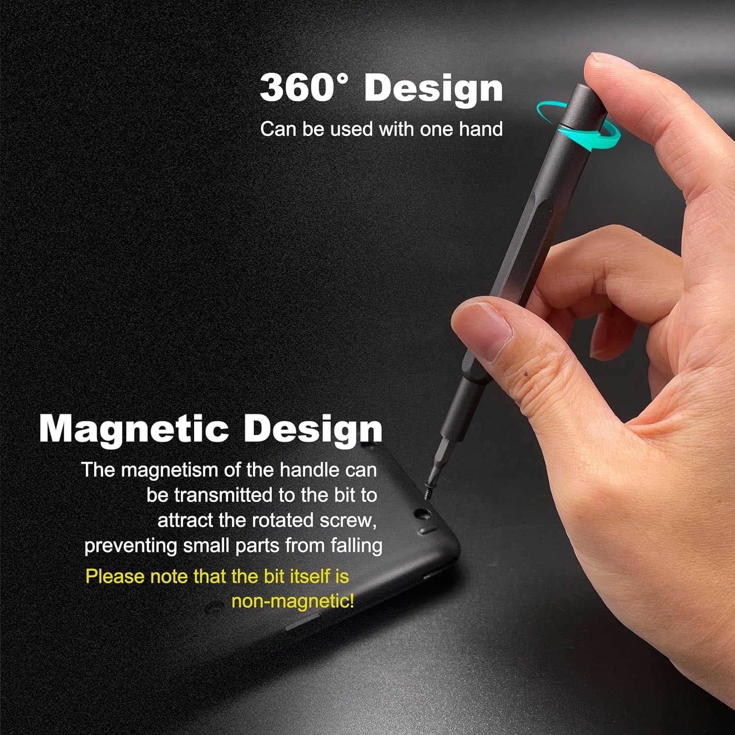 25 in 1 Small Precision Magnetic S2 Steel Screwdriver Set for Electronics - Image 2