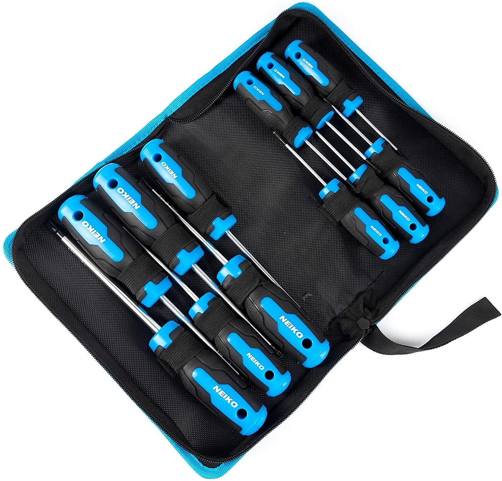 NEIKO 01377A Magnetic Torx Screwdriver Set | 12 Piece | T5  T40 | 6 Point Star Head Driver | Heat Treated Chrome Vanadium Steel | Non Slip C - Image 3