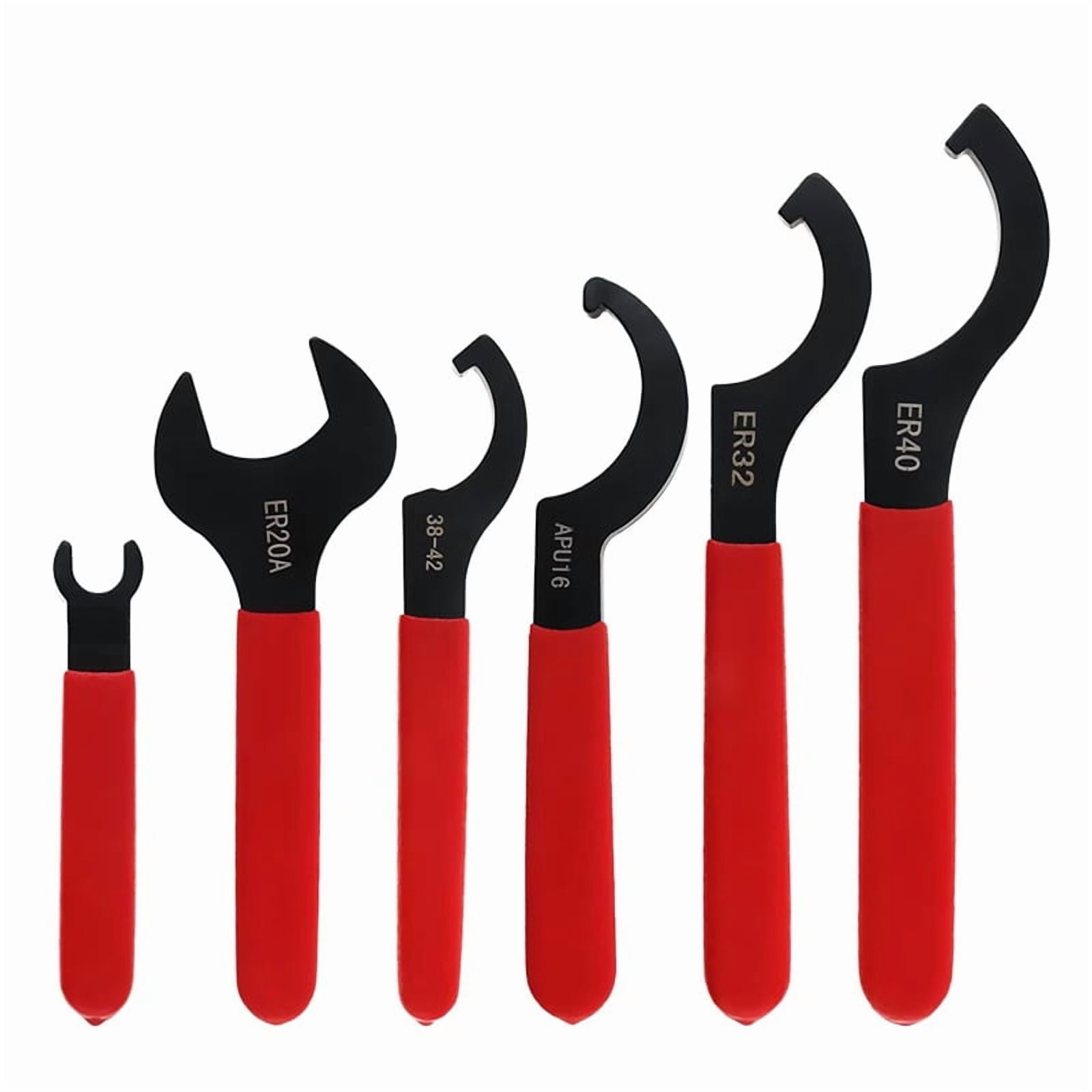 6pcs over Spanner Wrench Set for Suspension System Heavy Duty Adjustable Shock Wrench