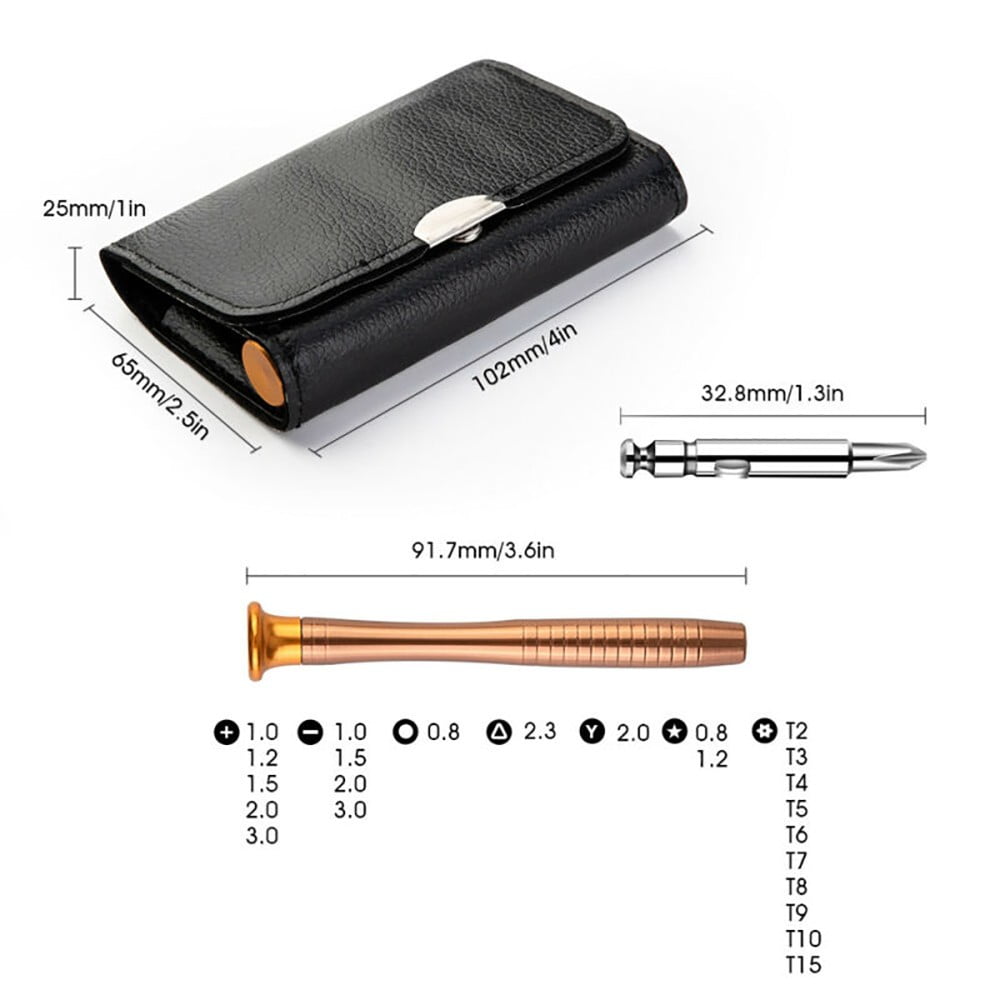 25 Multi Small Precision Hex Torx Star Mini Screwdriver Set Bits Repair Tool Kit - Image 3