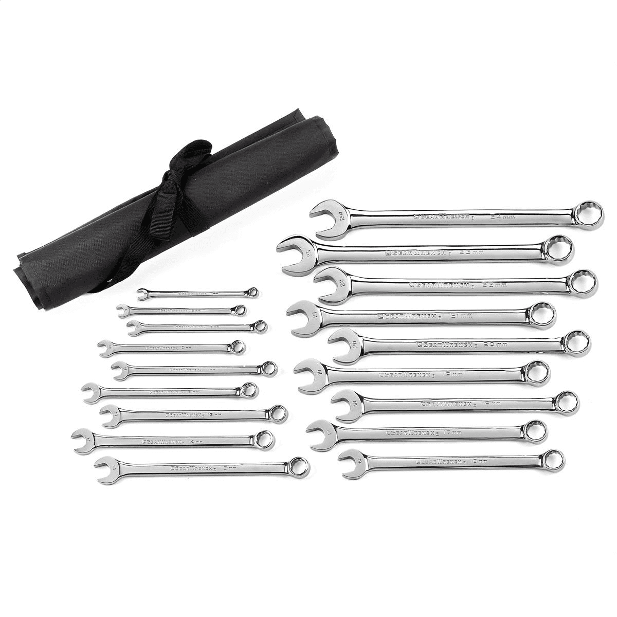 GearWrench 81920 18pc Metric Long Pattern Combo Non-Ratcheting Wrench Set - Image 2