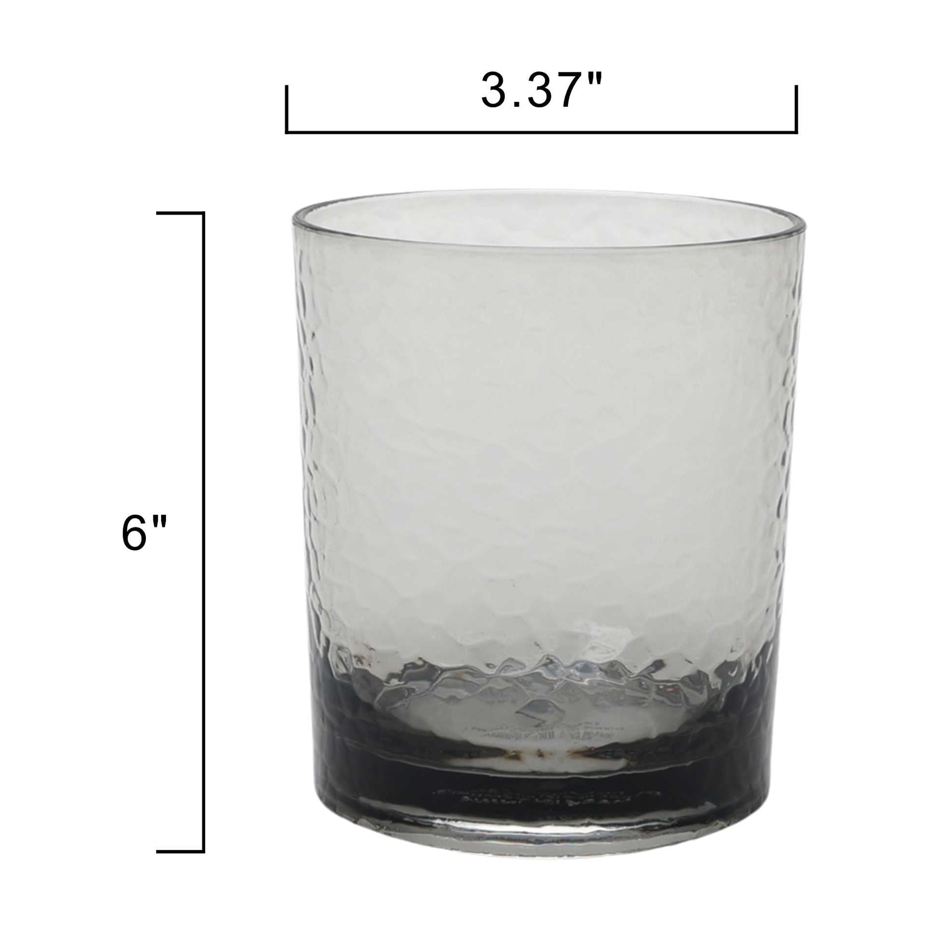 (2 pack) Better Homes &amp; Gardens 14-Ounce Tritan Short Hammered Tumbler, Smoke