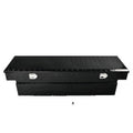70x20x17 Inch Heavy Duty Aluminum Truck Bed Tool Box Low Profile Trailer Tongue Box for Pickup