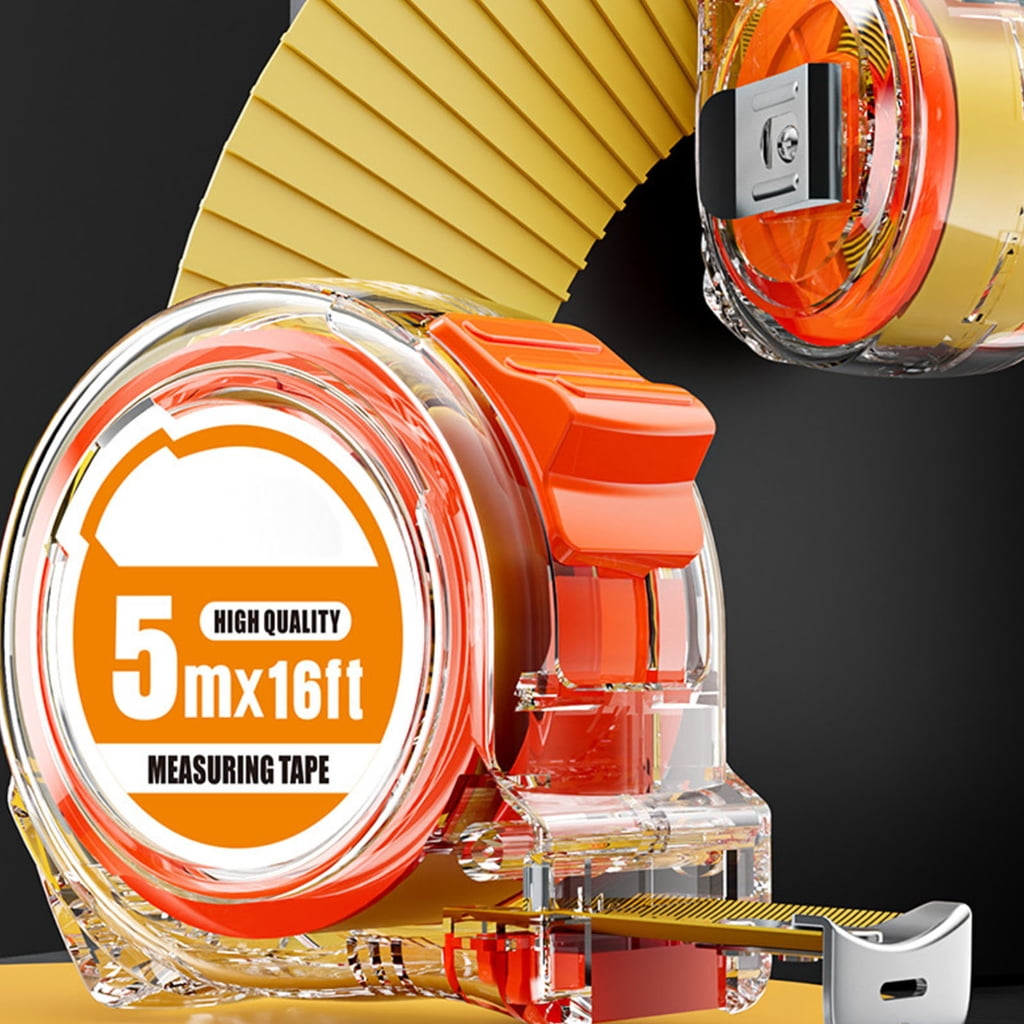 PatungKu Transparent Tape Measure With Inch Metric Scale Stainless Steel Construction 300/500/750/1000cm Option - Image 4