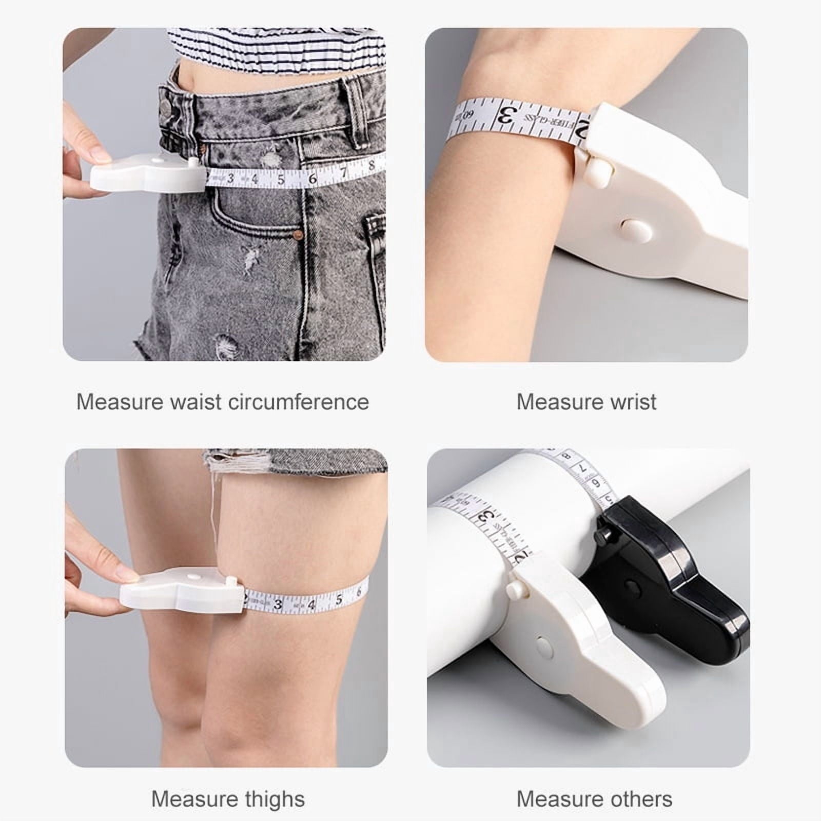 2pcs Tape Measure Body Measuring Tape Sewing Ruler Tools Centimeter Tapes For Body Meter Measure White Tools - Image 4