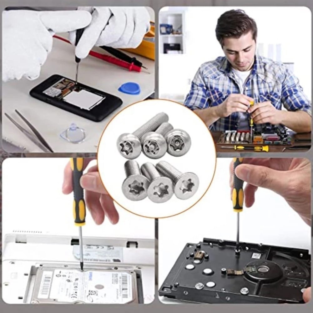 7pcs/set Steel Torx Screwdriver Set with Hole Magnetic T3 T4 T5 T6 T7 T8 T 10 Screw Driver Kit for Telephone Repair H... - Image 5