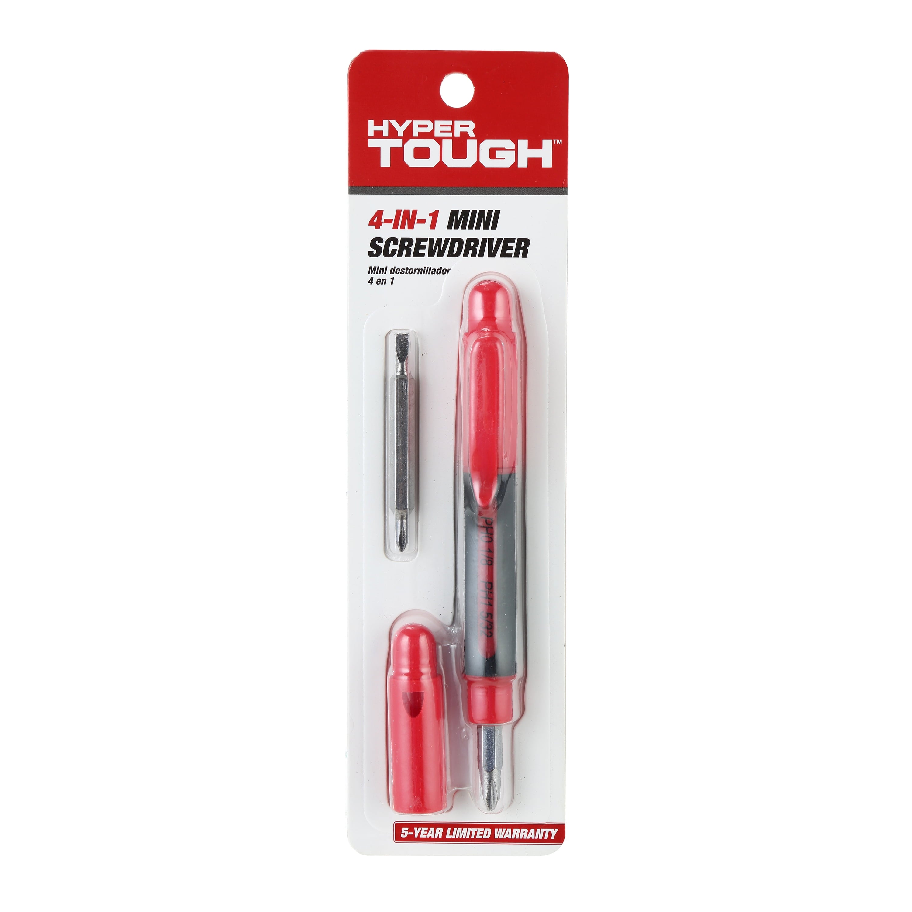 4-In-1 Mini Screwdriver with Phillips and Slotted Heads - Image 5