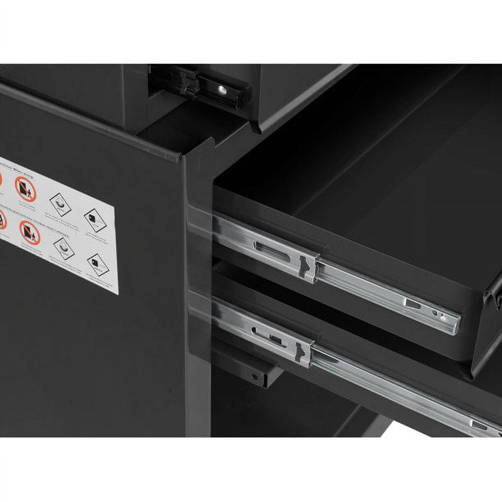 24-inch 5-Drawer Rolling Tool Chest and Cabinet Combo, Steel, Black - Image 4