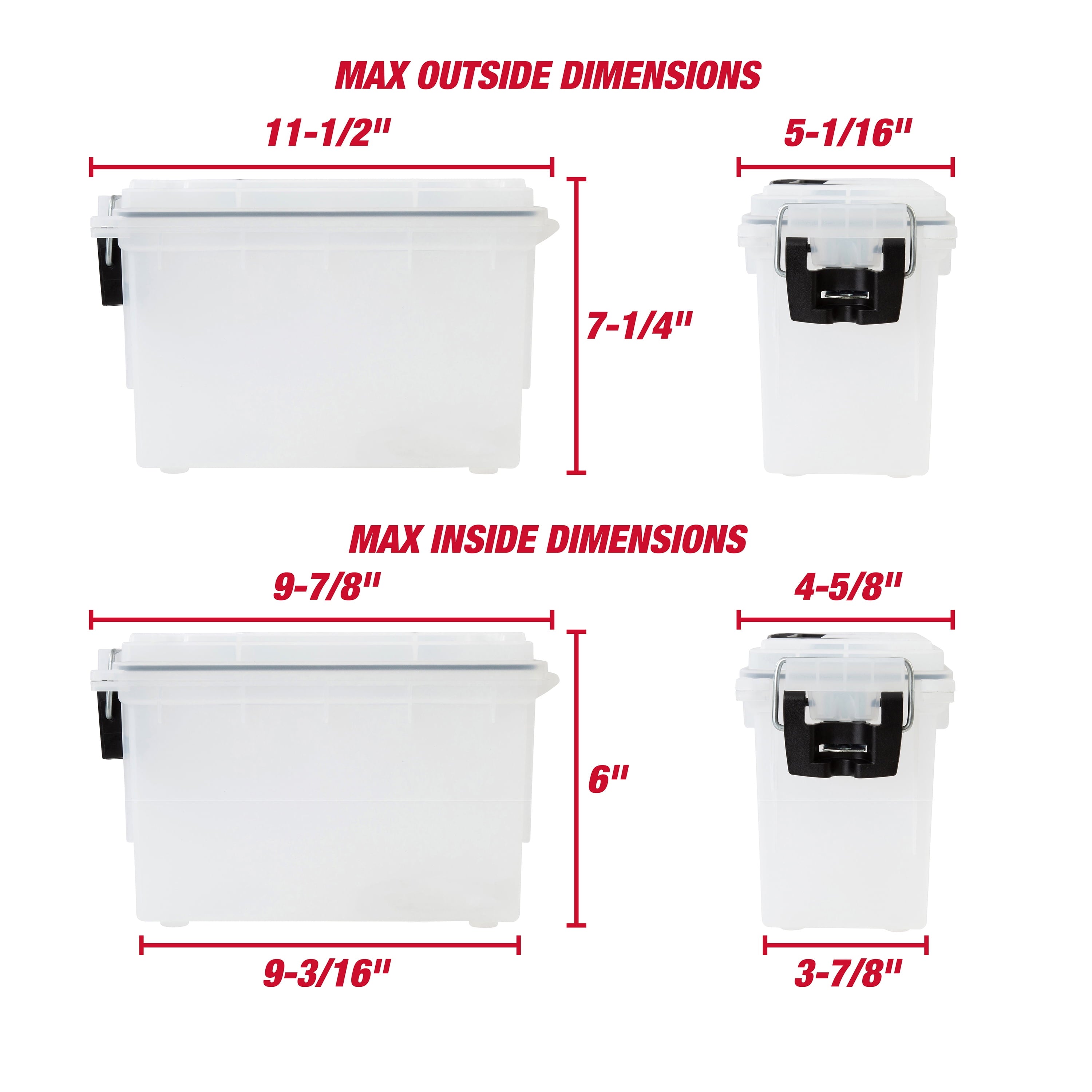 Hyper Tough Frost Locking and Stacking Utility and Tool Box, Durable Plastic 11.5" x 5.06" x 7.25" - Image 5