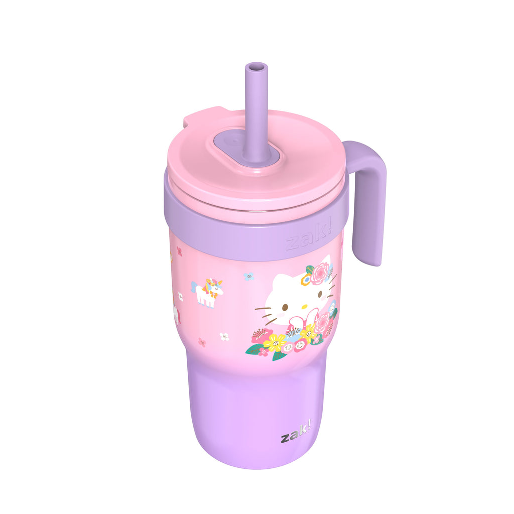 18oz Stitch Kids Straw Handle Tumbler