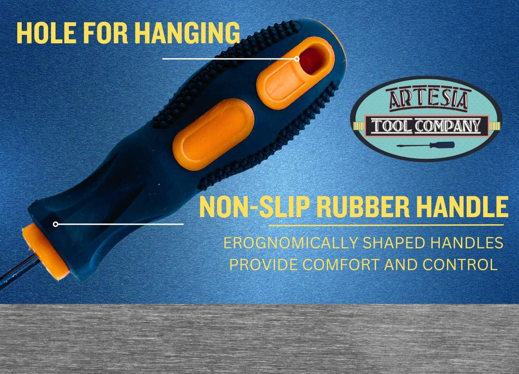 ARTESIA TOOL - 24" Long 2 Pc Extra Long Screwdriver Set w/ 20" Shank  Phillips & Slotted Tips  Because Screwdriver Size Matters - Image 3