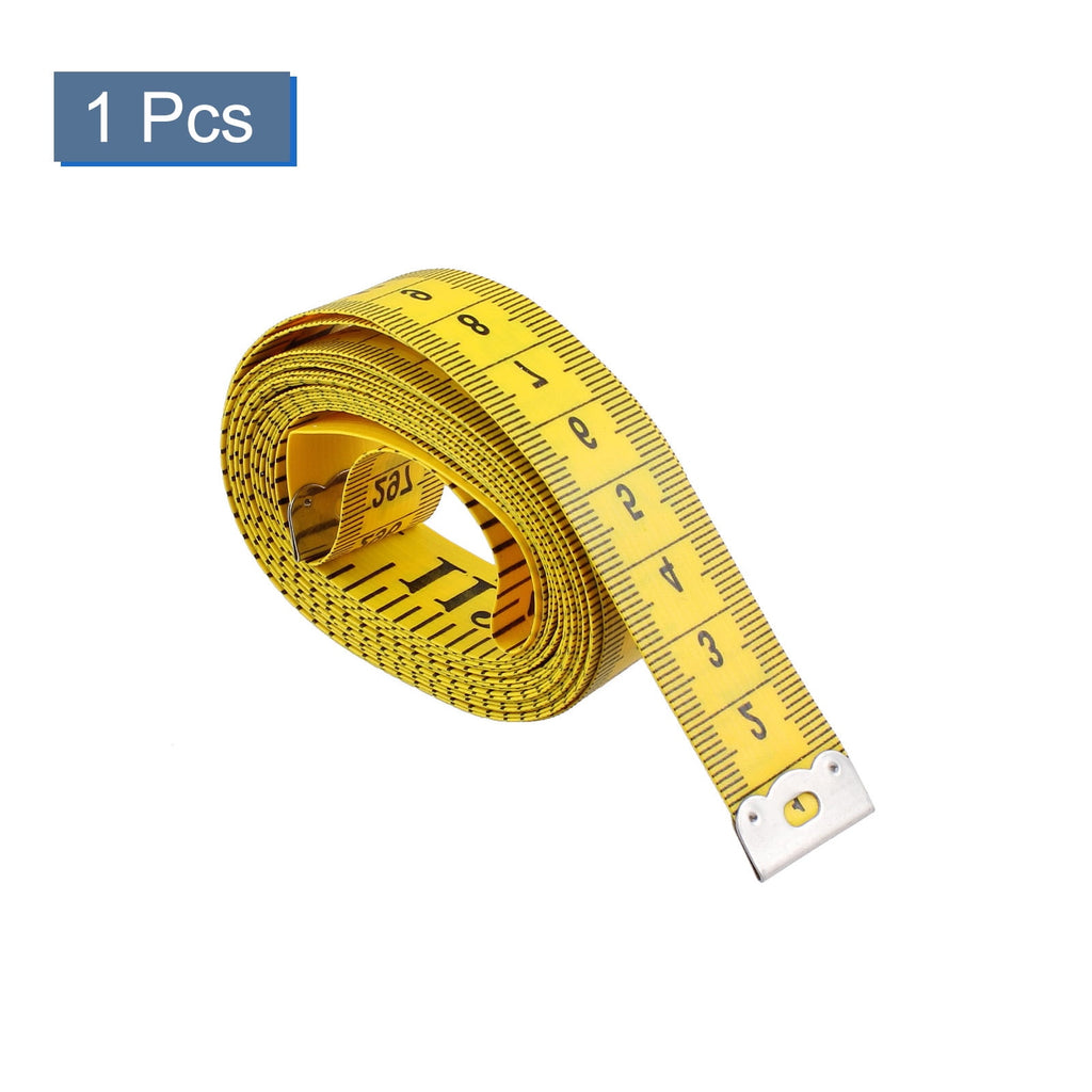 Unique Bargains Soft Ruler Tape Measure Yellow 120 Inches for Tailor Seamstress - Image 3