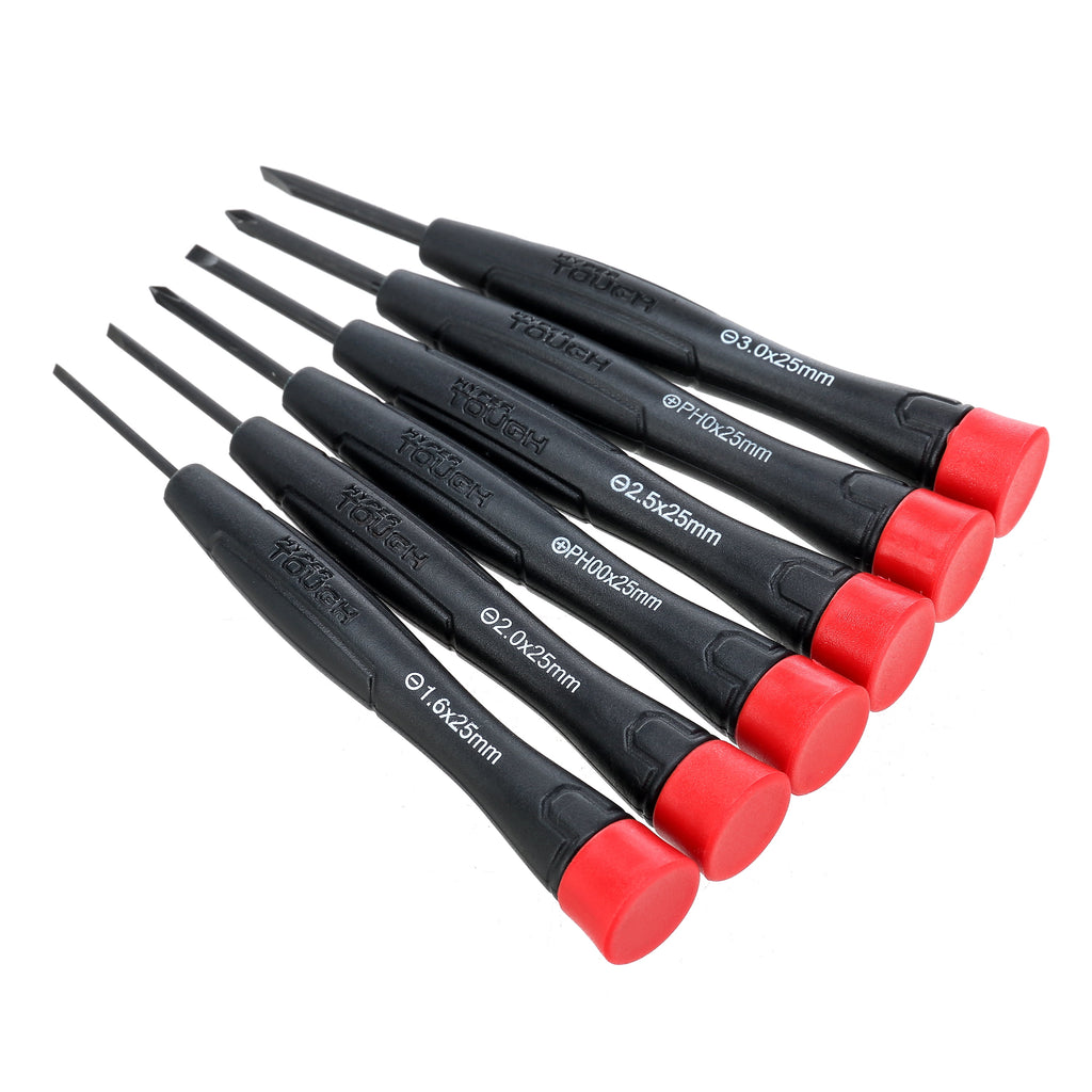 6 Piece Multiple Tip Precision Screwdriver Set with Storage Case - Image 5