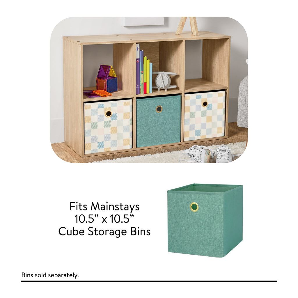 6 Cube Storage Organizer, White Portable for Home