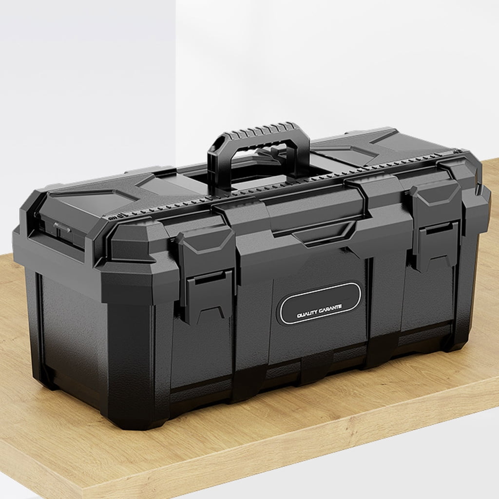 Reinforced Container Essential Tool Box with Secure Compartments Reinforced Mechanic Tool Chest Lockable Case for Repair - Image 5