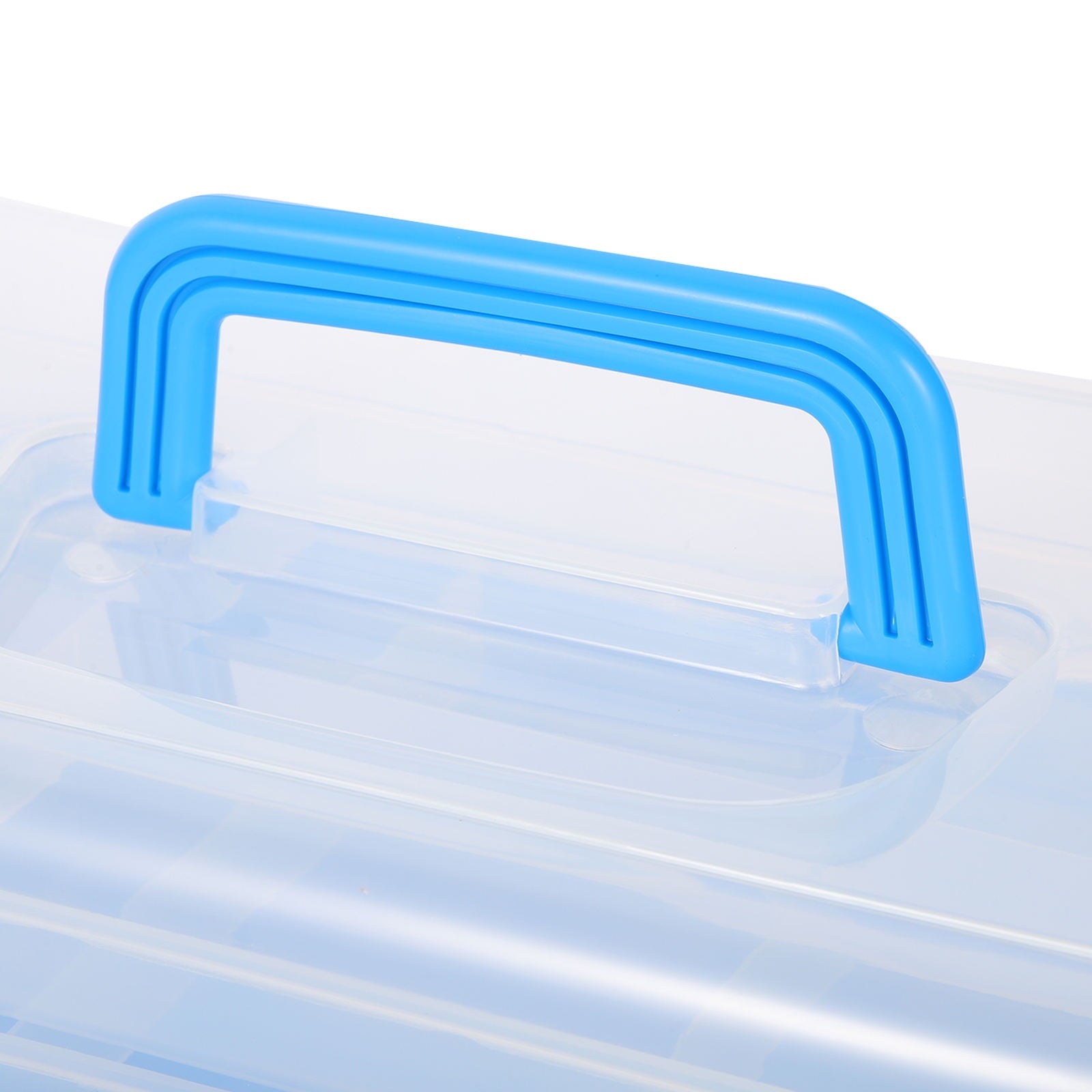 Portable Tool Box with PP Material, Large Capacity Storage Case, Secure Buckle, 7.9"x5.5"x4.3" - Image 5